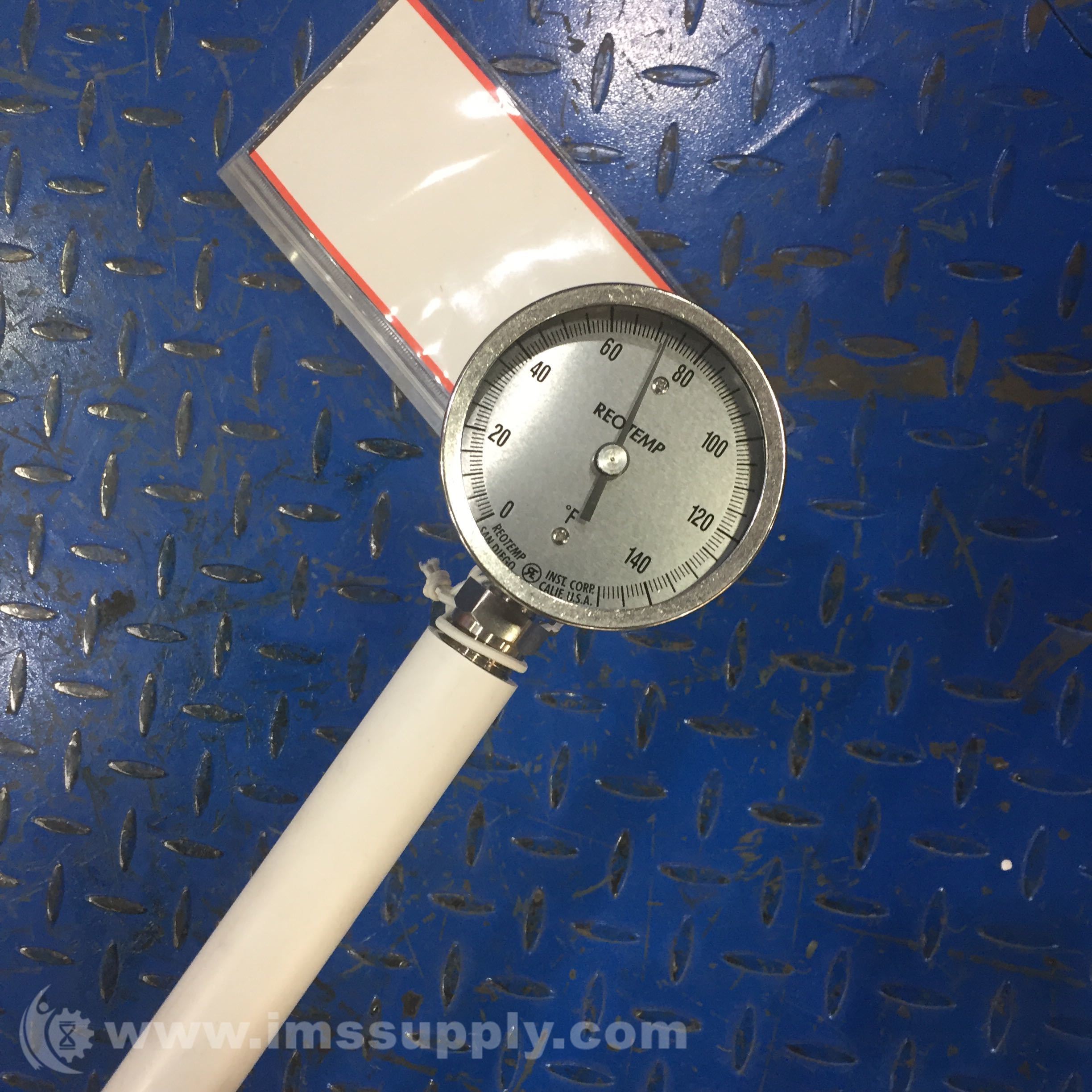 Reotemp XR2601F39NS Industrial Bimetal Dial Thermometer IMS Supply