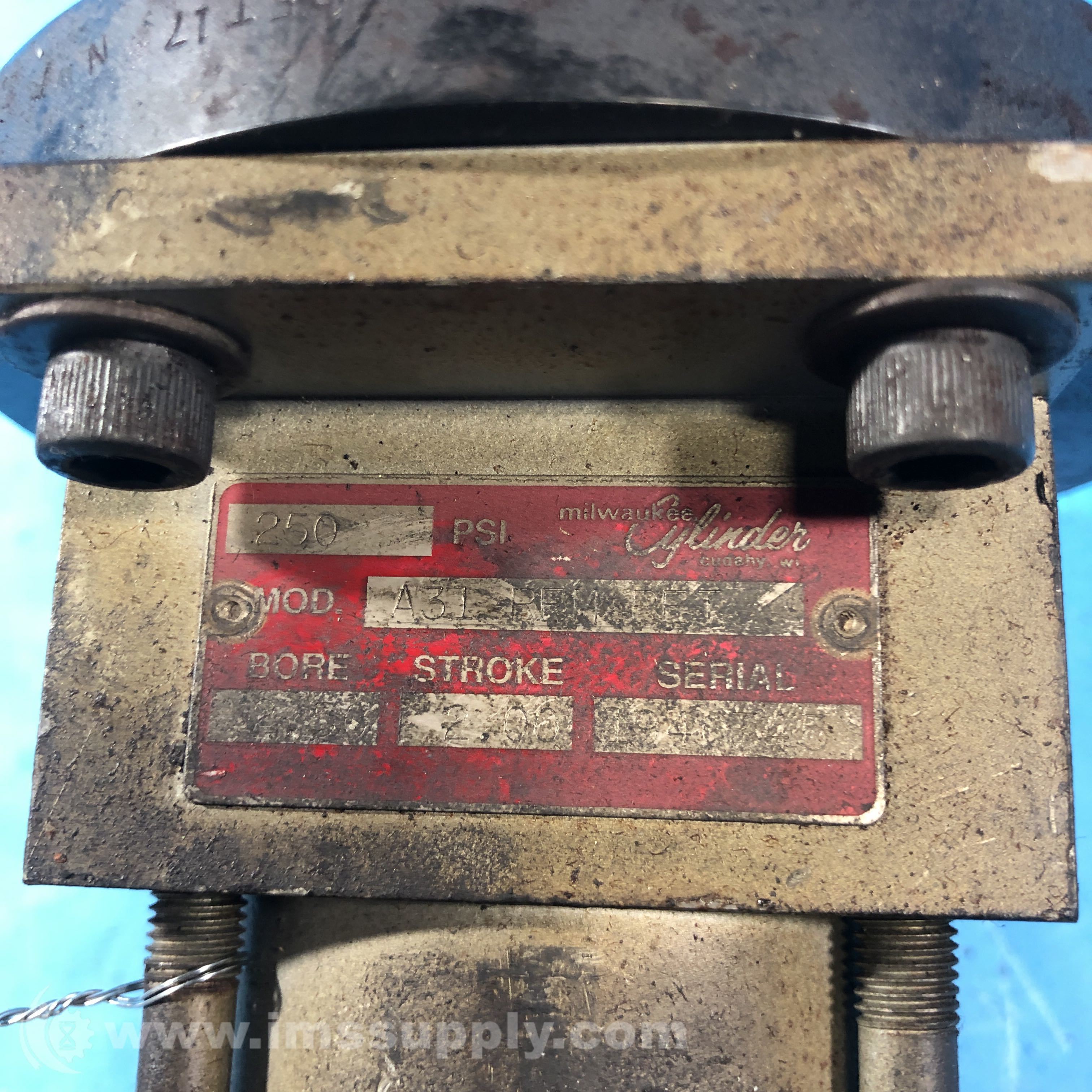 Milwaukee Cylinder A31 REMRET Pneumatic Cylinder IMS Supply
