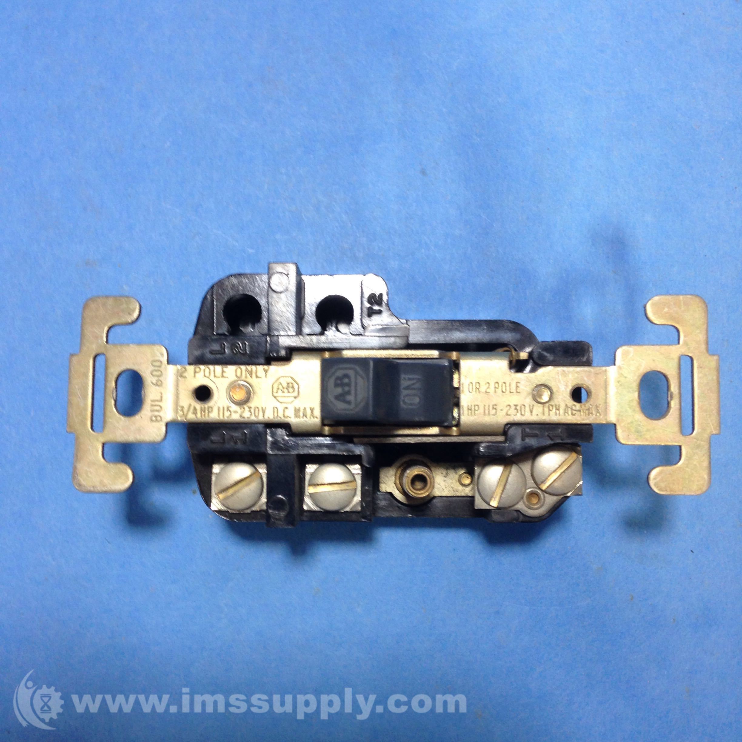 Allen Bradley 600-TOX4 Manual Starting Switch - IMS Supply