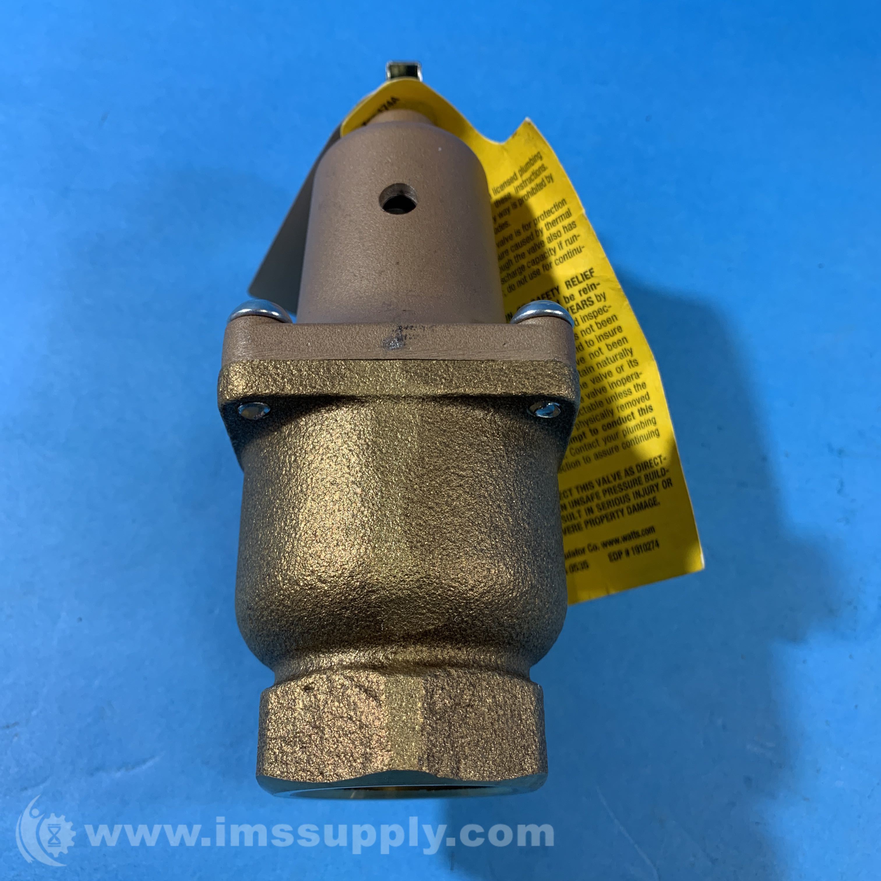 Watts Regulator M1174A Temperature Relief Valve IMS Supply