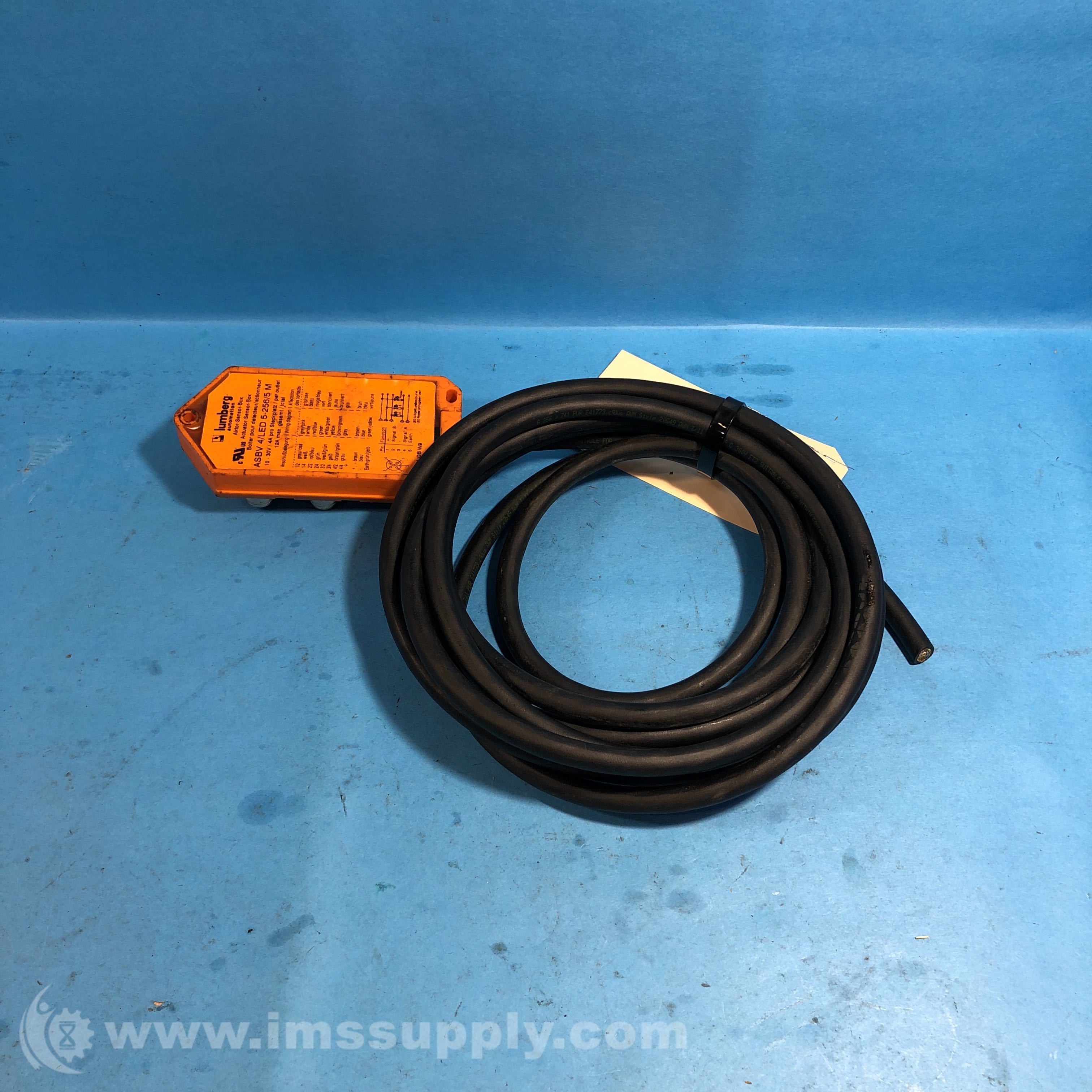 Lumberg ASBV 4/LED 5-256/5 M Length 5M Actuator Sensor Box - IMS Supply