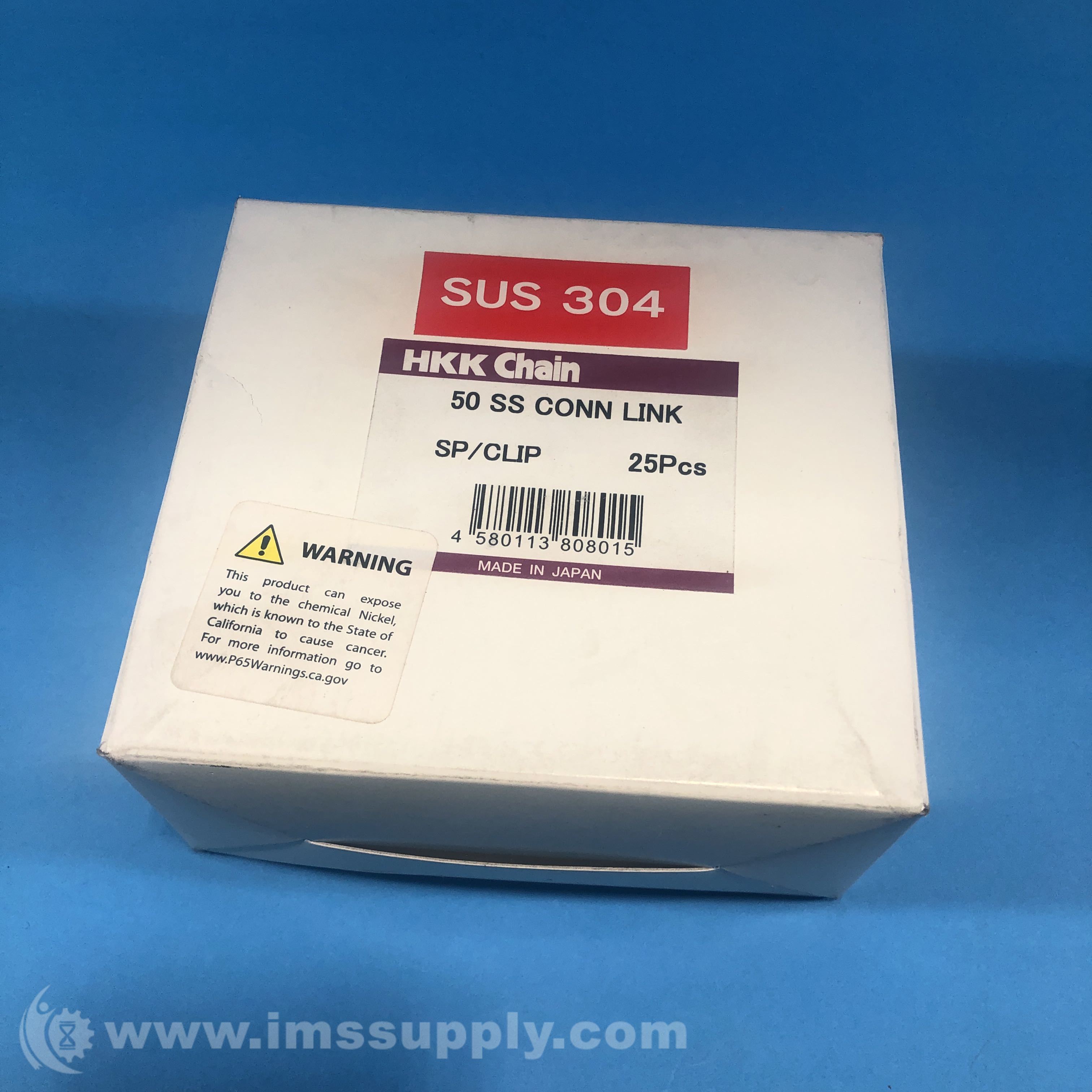 HKK Chain 50 SS CONN LINK Box of 25 Chain Connector Links - IMS Supply