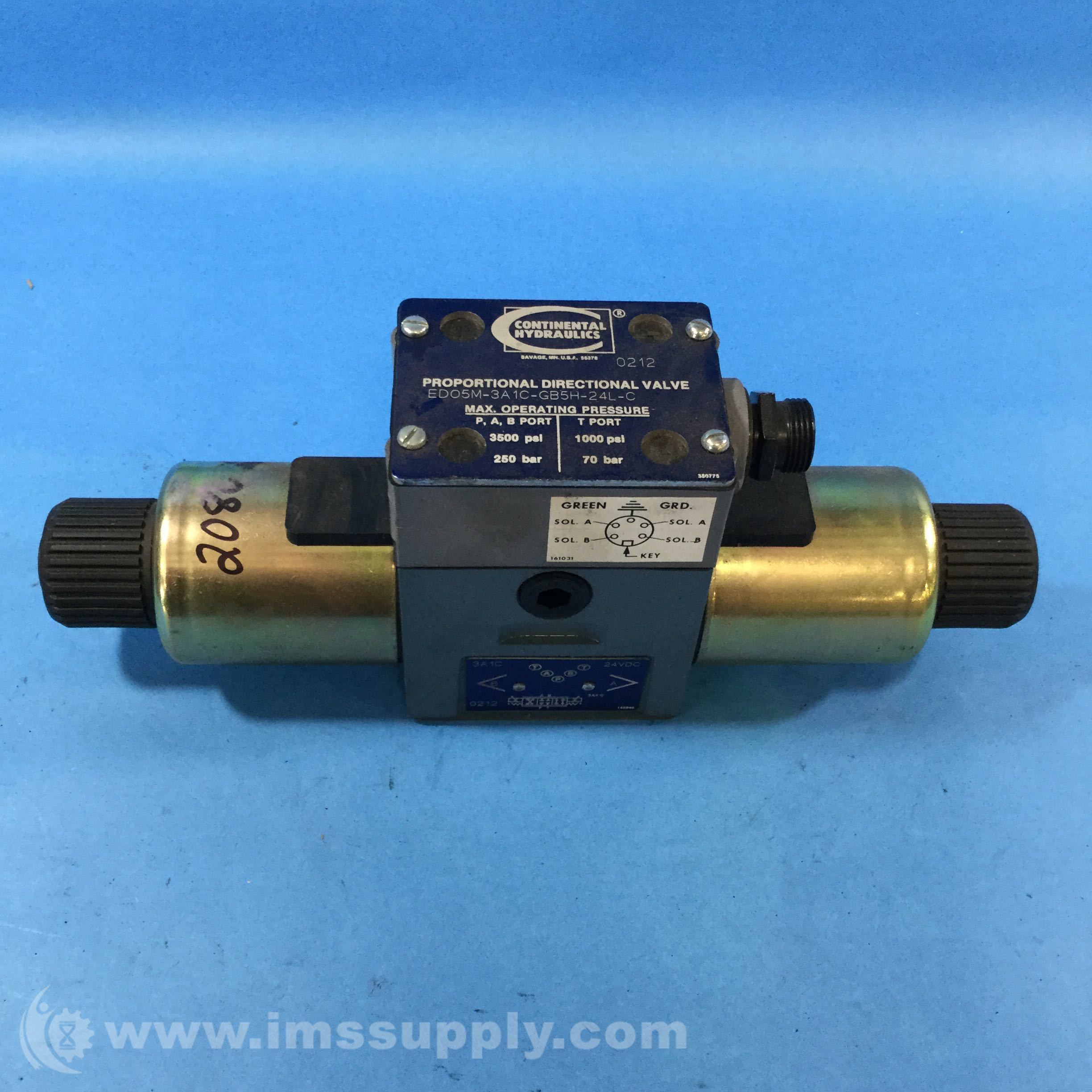 Continental Hydraulics EDO5M-3A1C-GB5H-24L-C Directional Valve - IMS Supply