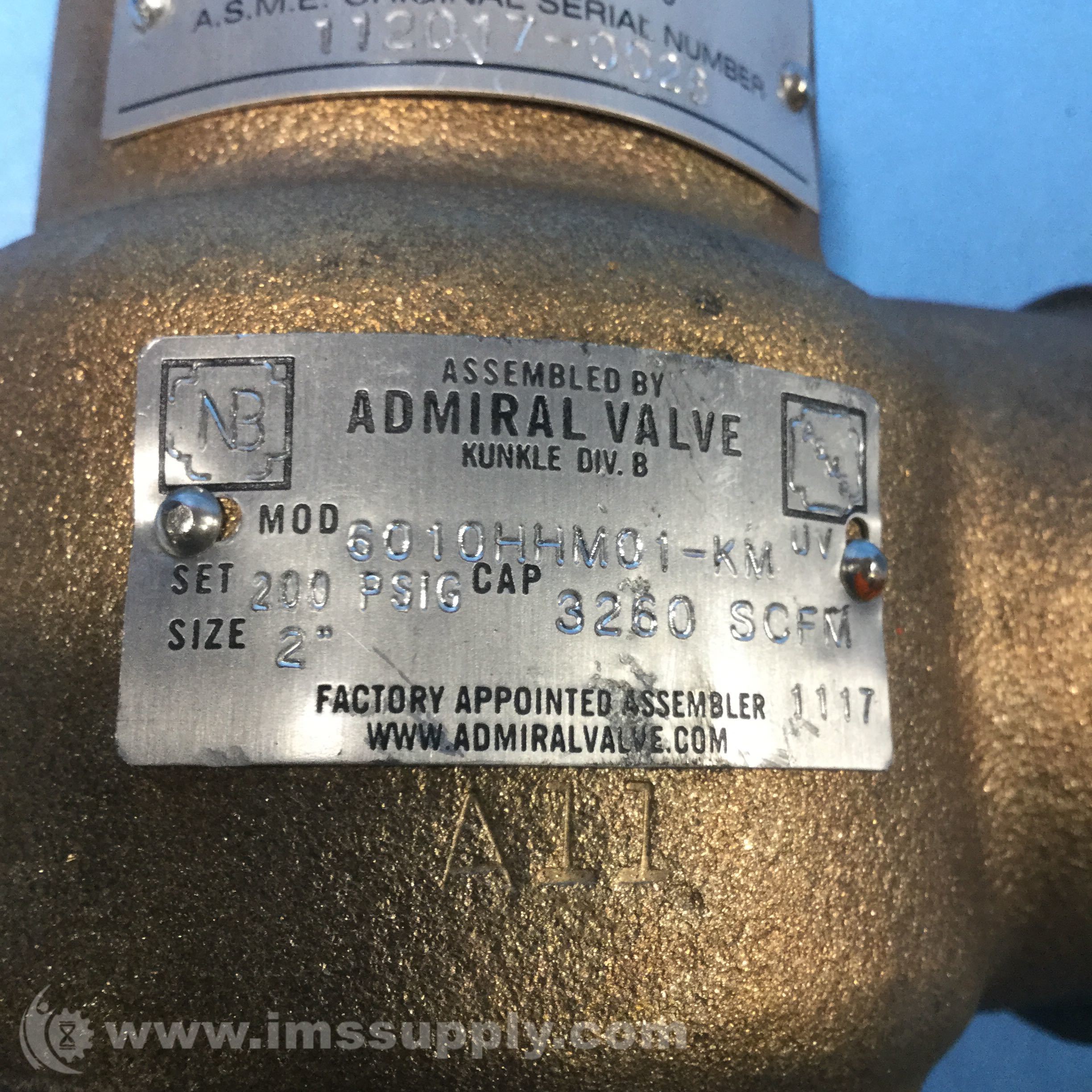 Kunkle 6010HHM01KM Pressure Relief Valve IMS Supply