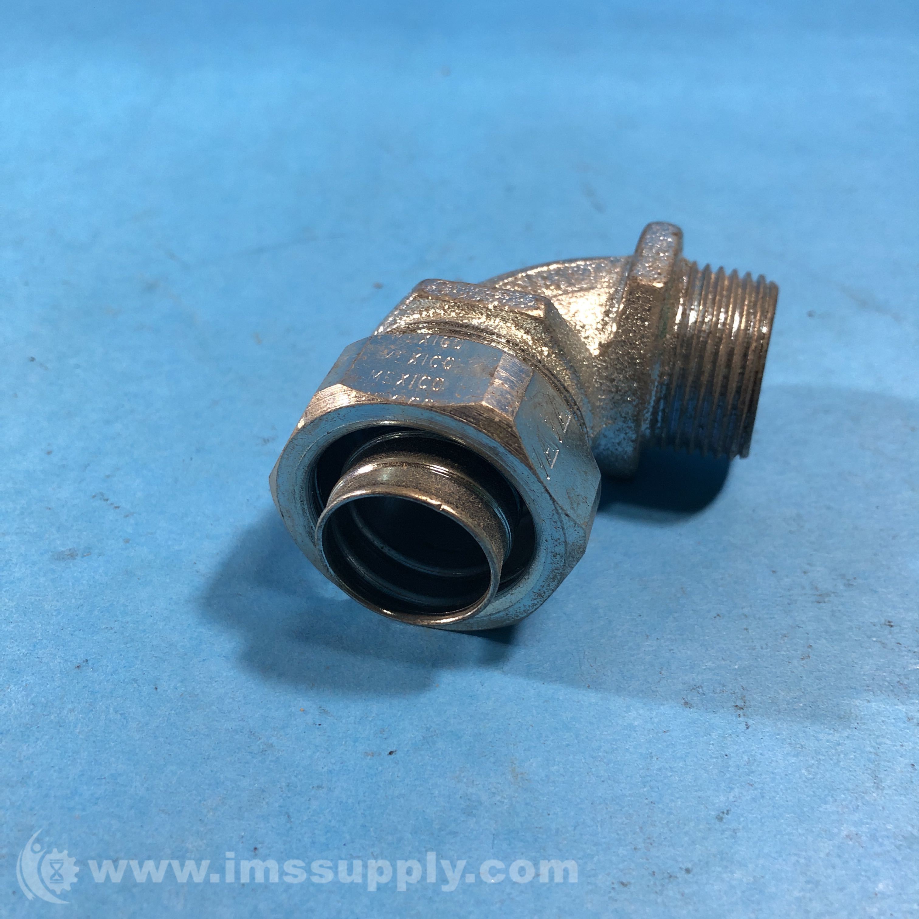 Appleton 90 Degree 3/4 Right Angle Iron Fitting, Hex Nut - IMS Supply