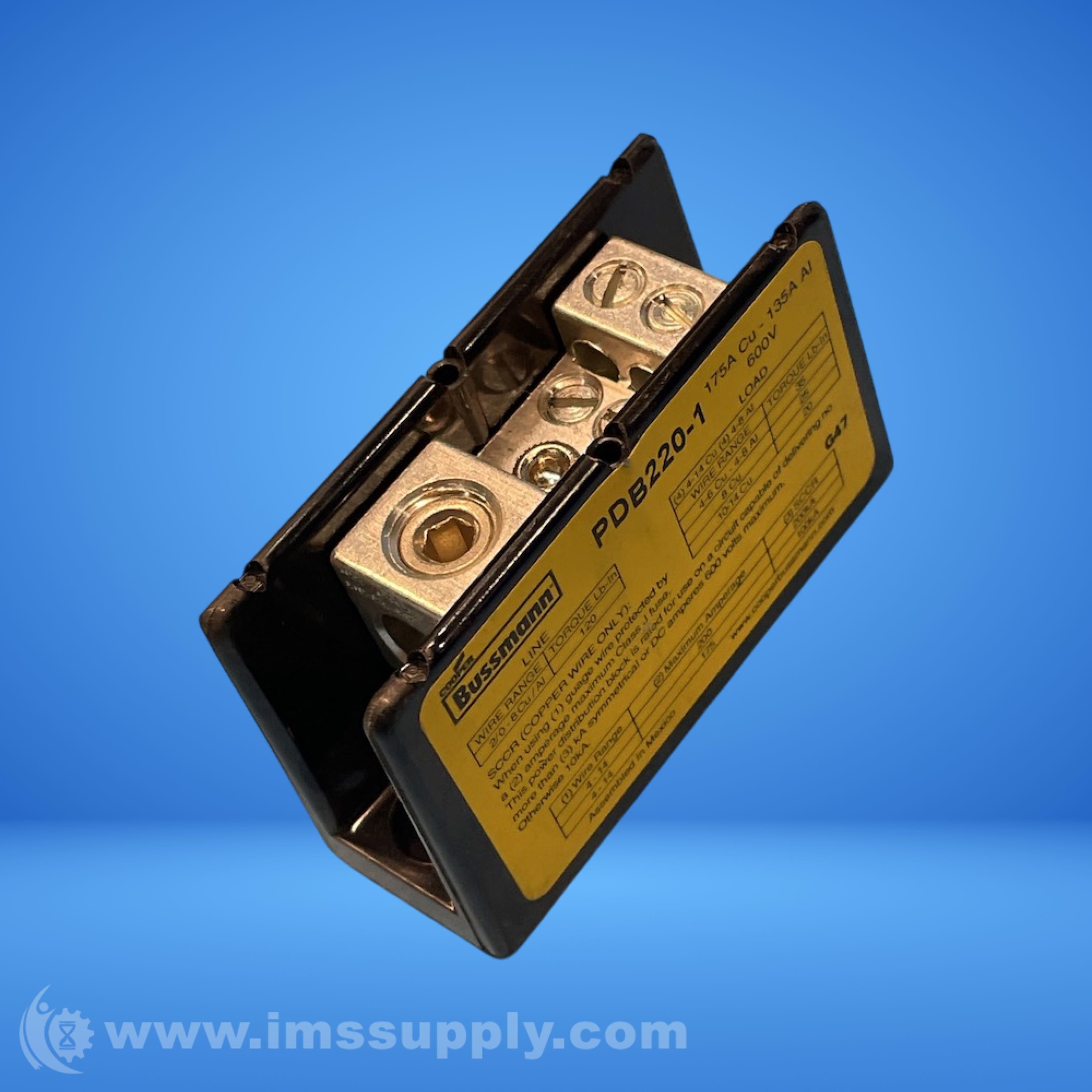 Bussmann PDB220-1 Power Distribution Block - IMS Supply