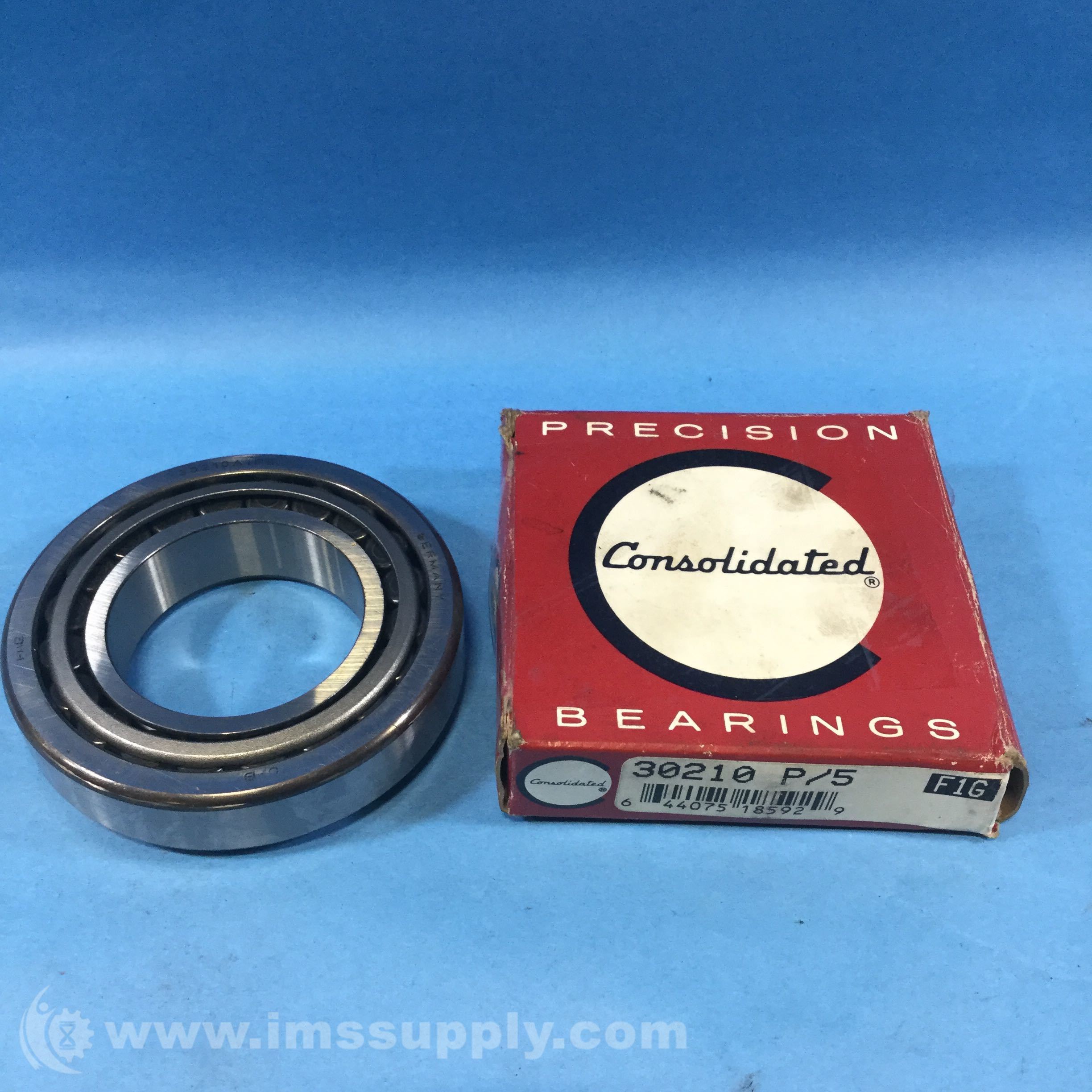 Consolidated Bearing 30210 P/5 Tapered Roller Bearing (30210 P/5) IMS
