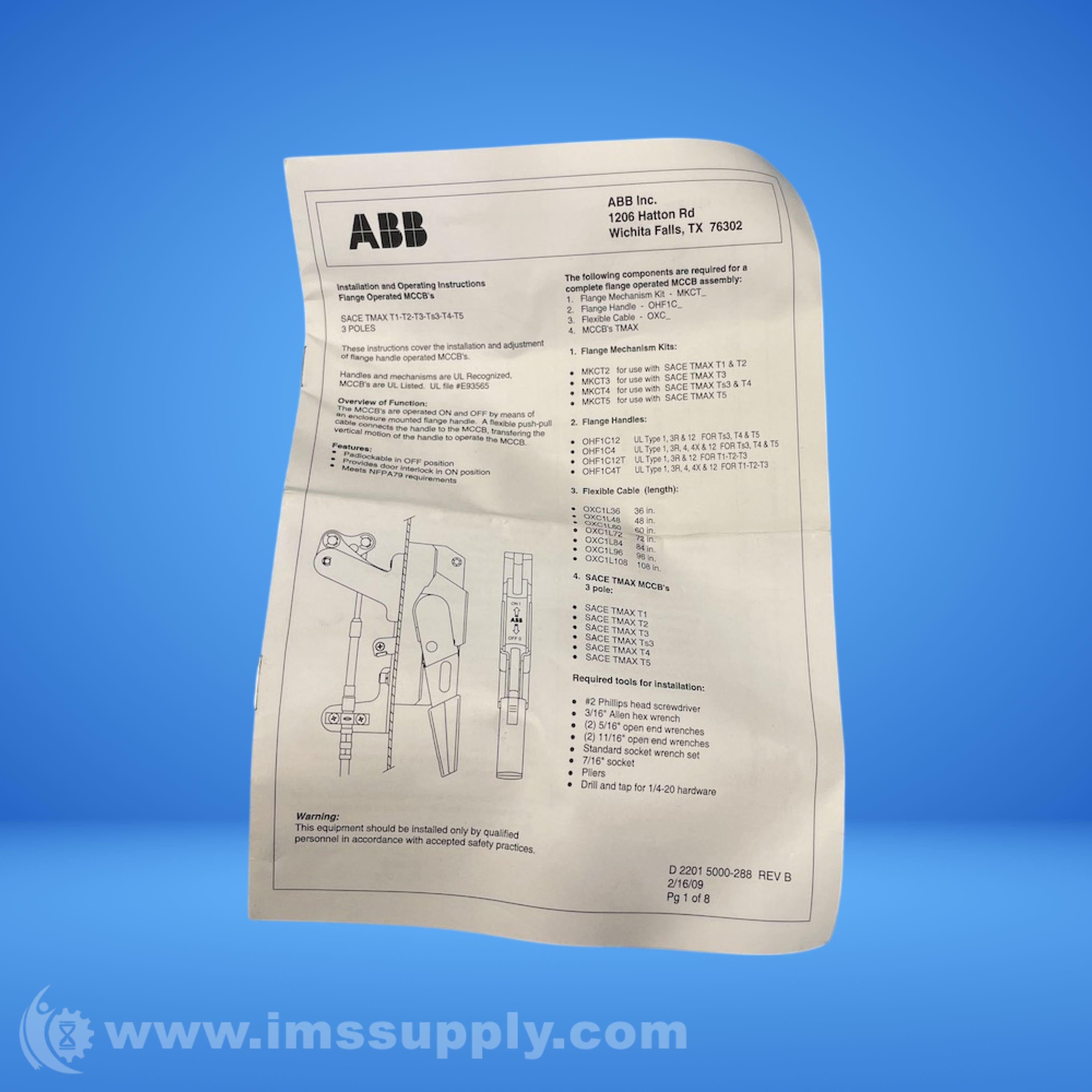 ABB 1SD A063885 R1 Operating Mechanism - IMS Supply