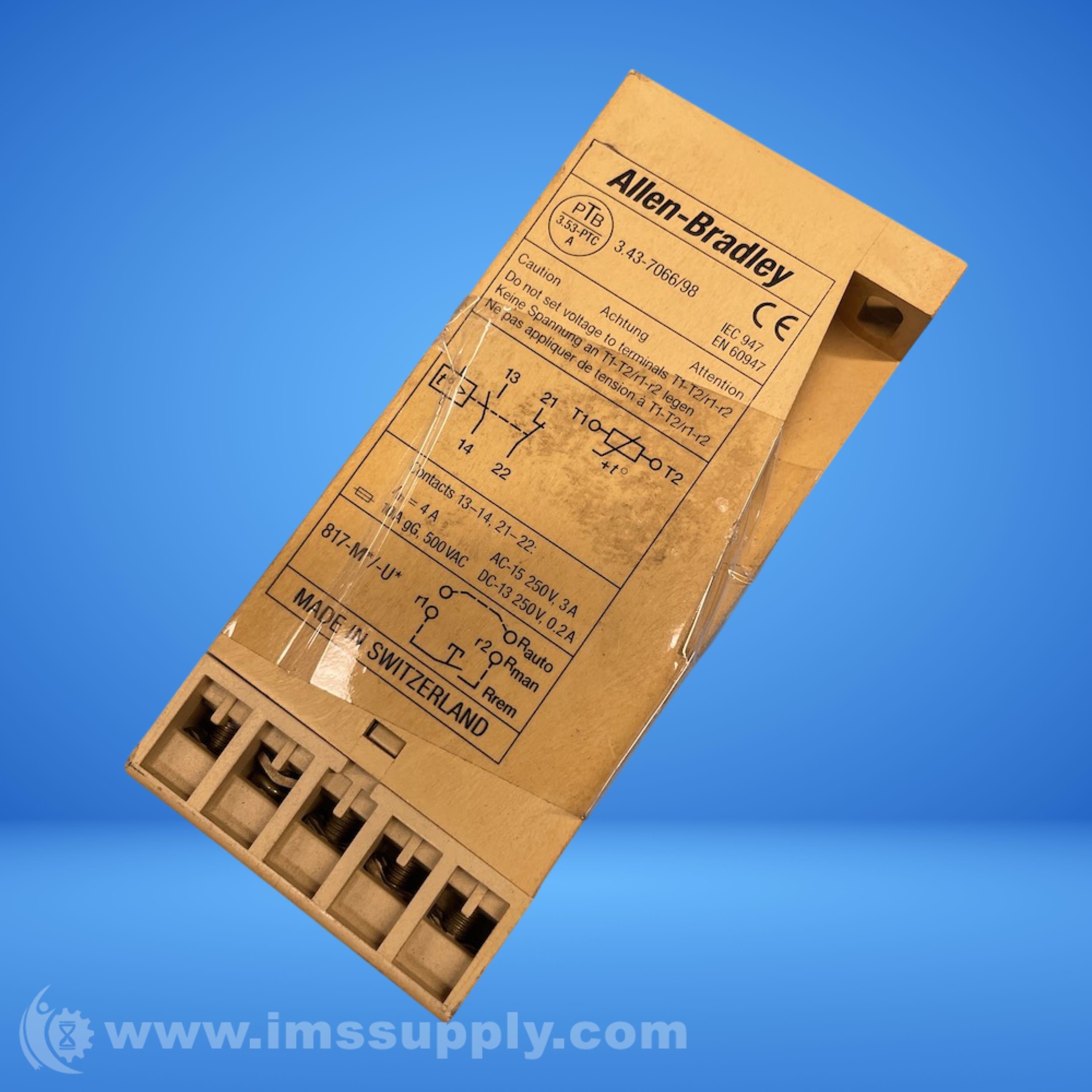 Allen Bradley 817-M Thermistor Protection Relay - IMS Supply