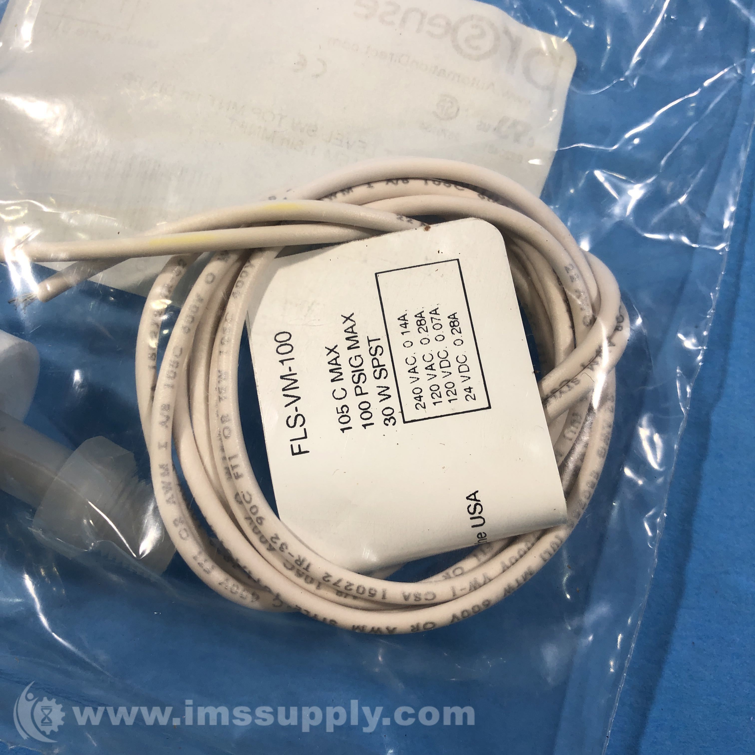 ProSense FLS-VM-100 Float Liquid Level Switch - IMS Supply