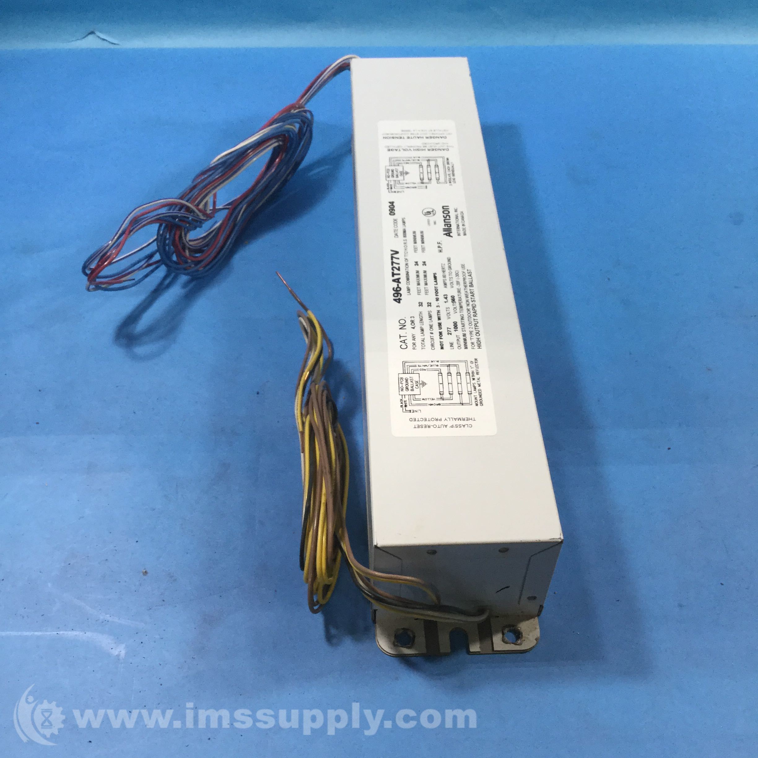 Allanson 496AT277V Sign Ballast IMS Supply