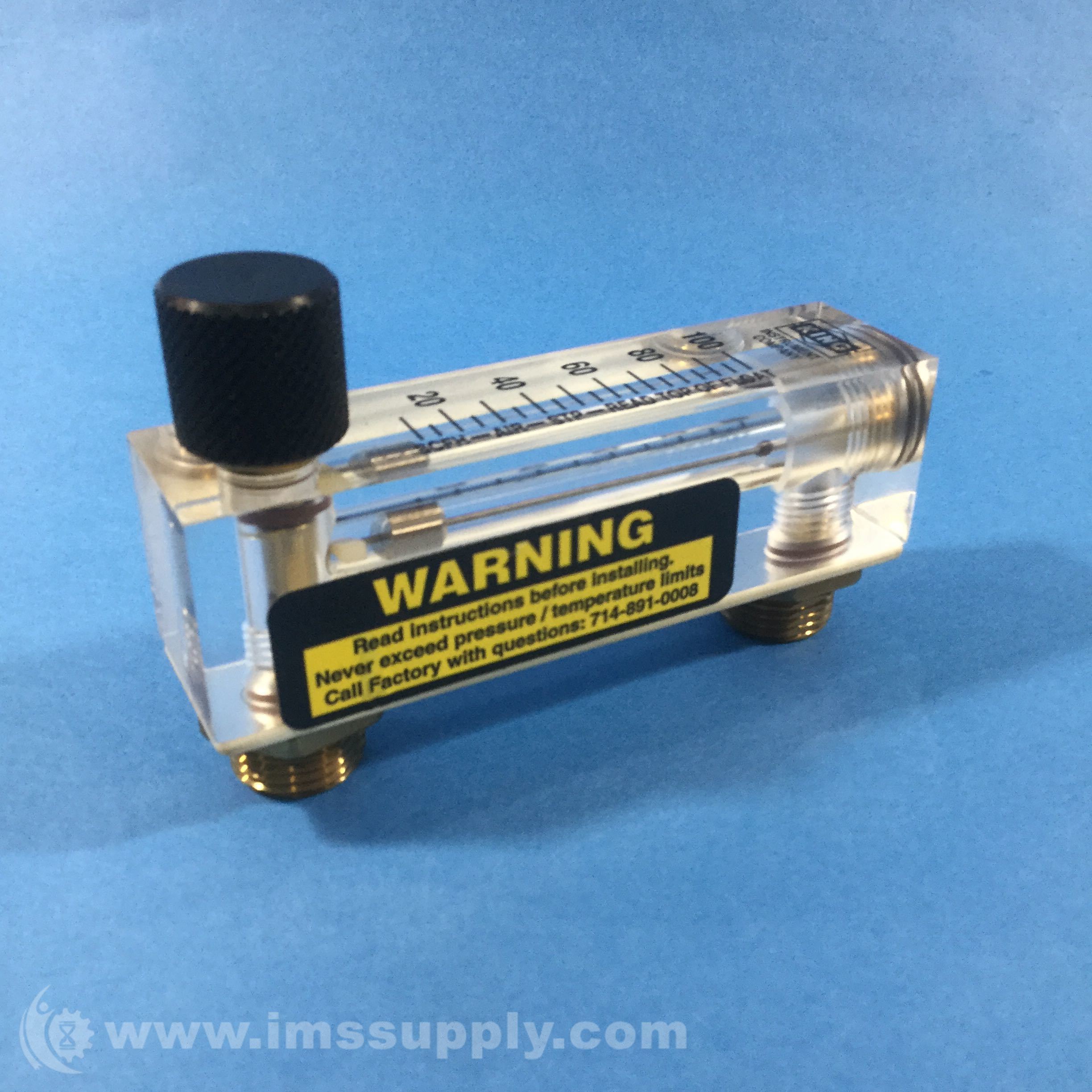 King Instrument SCFHAIRSTP Glass Tube Flow Meter IMS Supply