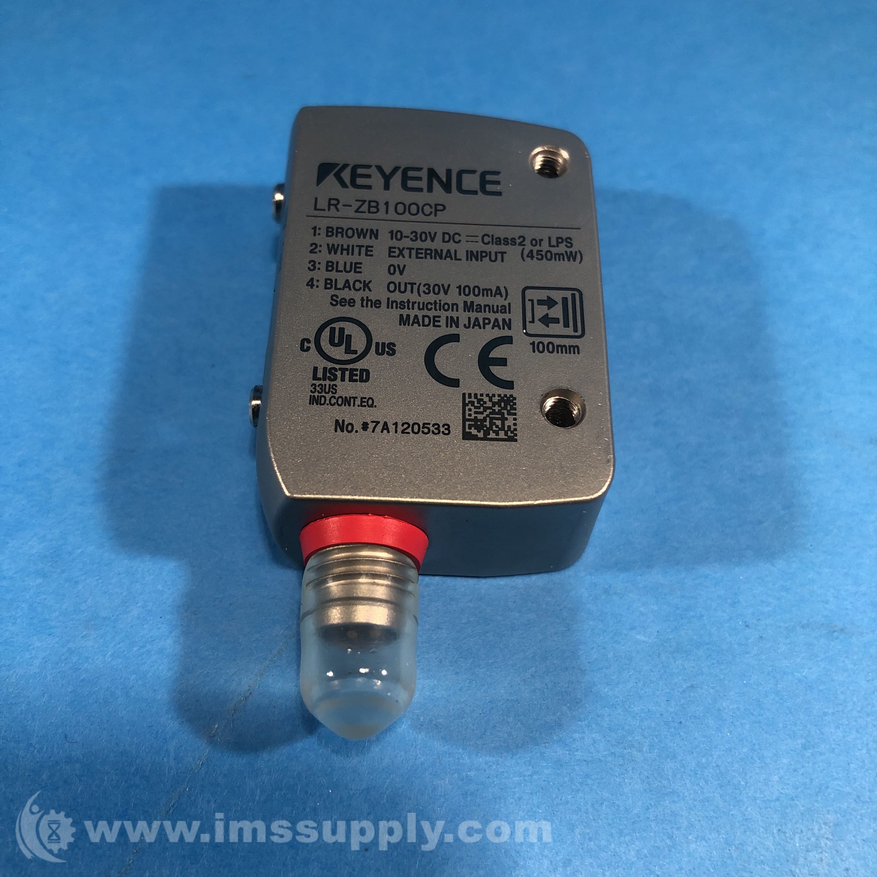 Keyence LR-ZB100CP Rectangular Sensor w/ M8 Connector Type - IMS 