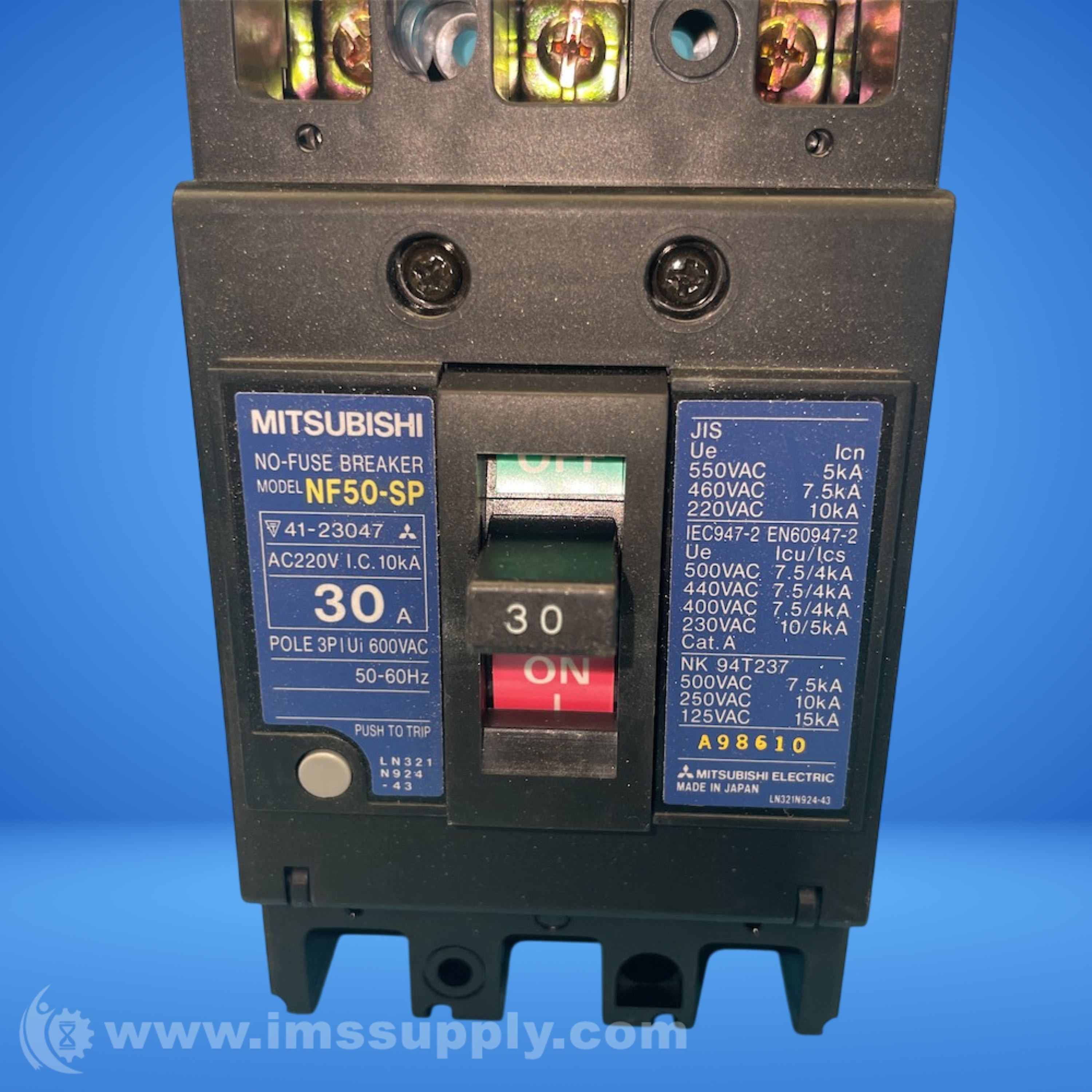 Mitsubishi NF50-SP 3P Circuit Breaker - IMS Supply