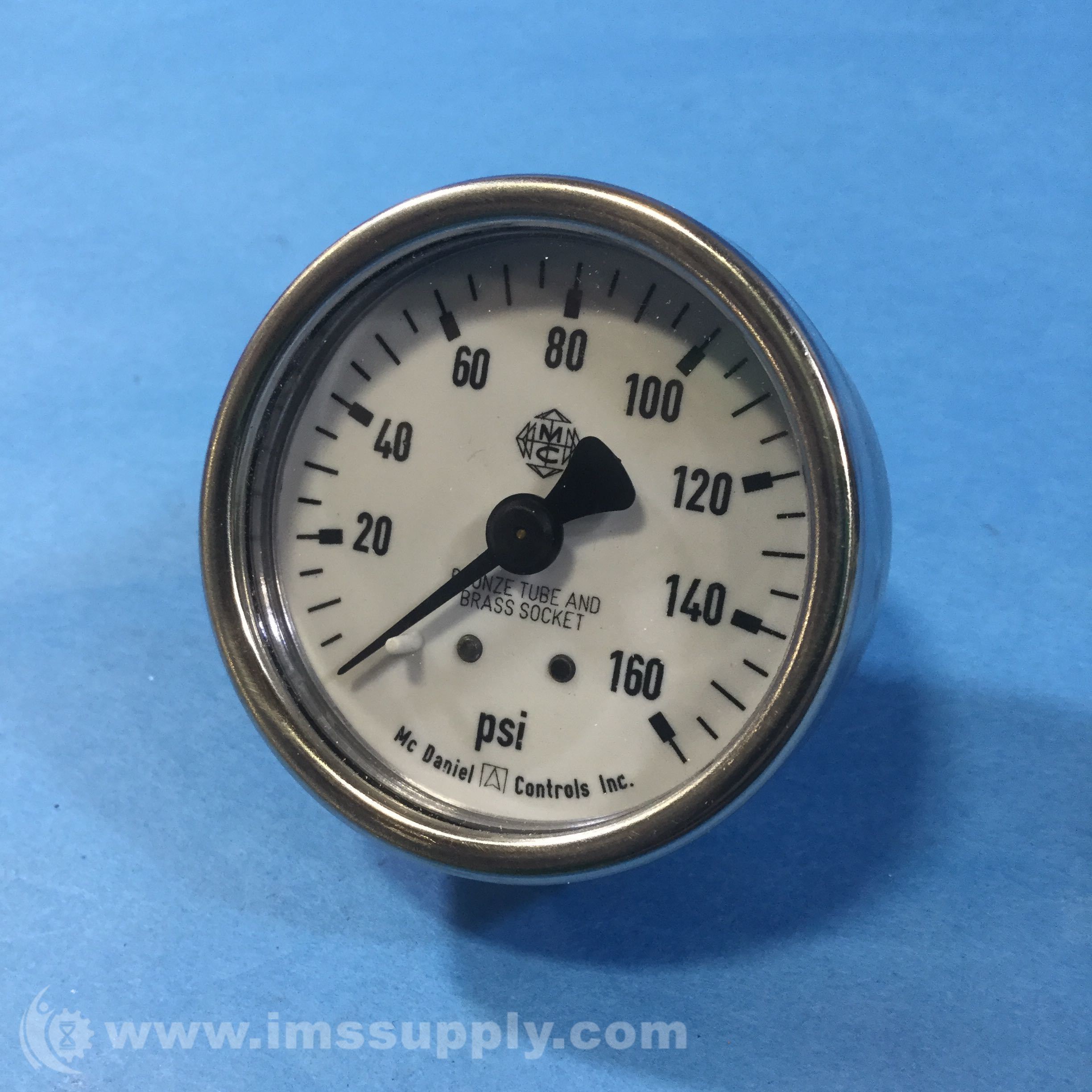 McDaniel Controls T7EL Gauge 2 1/4 NPT with Center Back Connecti IMS
