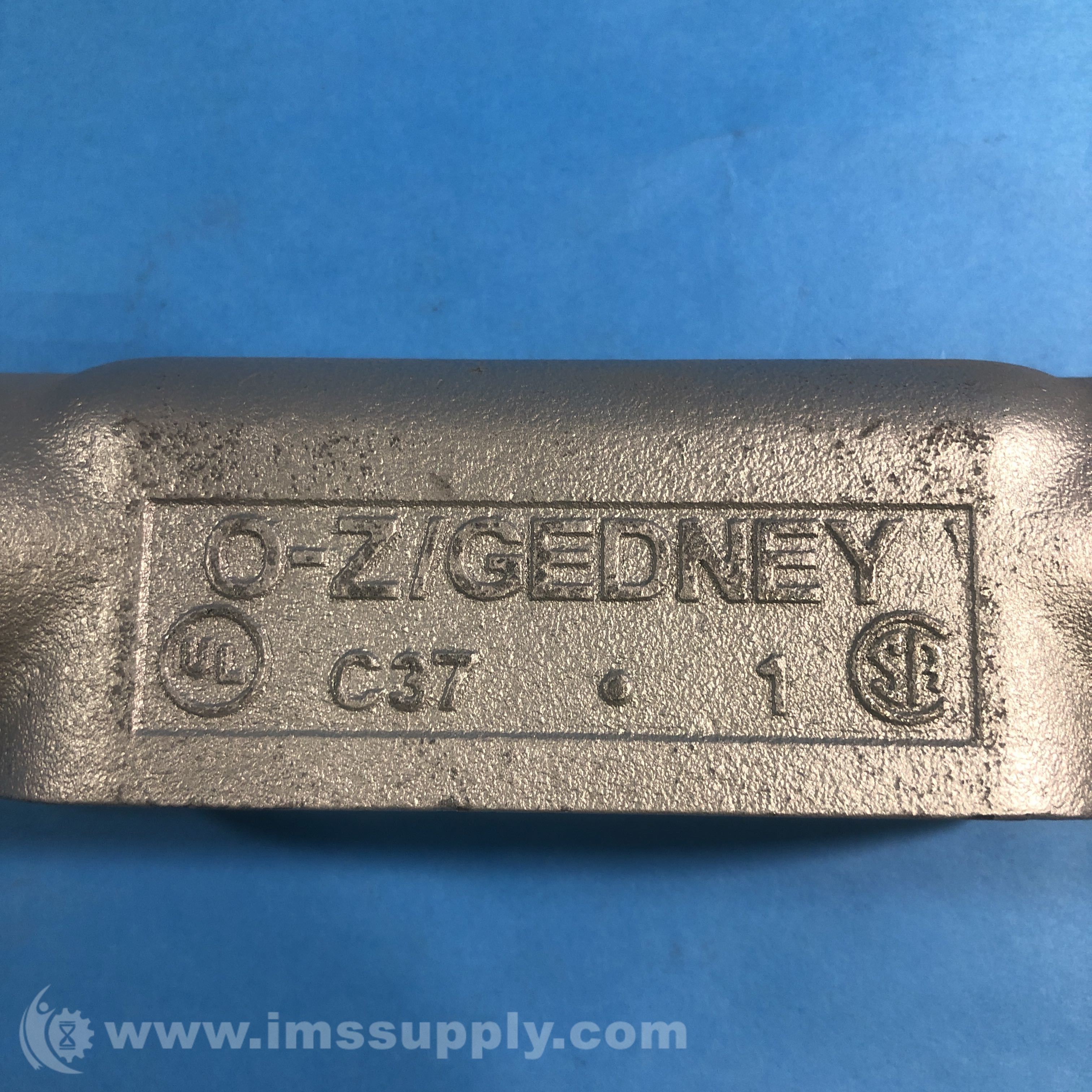 OZ Gedney C37 Size 1 Inch Malleable Iron Conduit Body IMS Supply