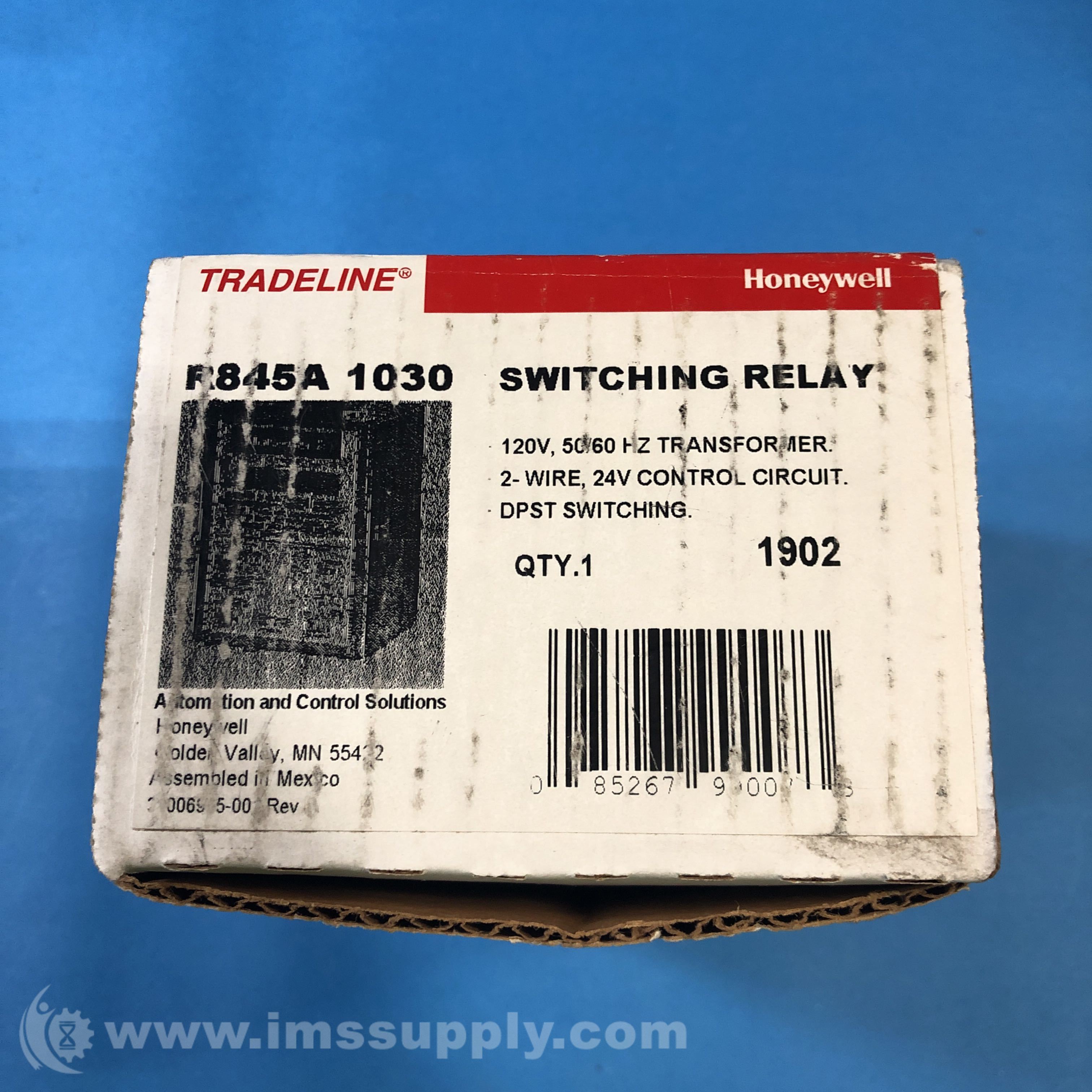 Honeywell R845A 1030 Switching Relay, 120V, 50/60Hz IMS Supply