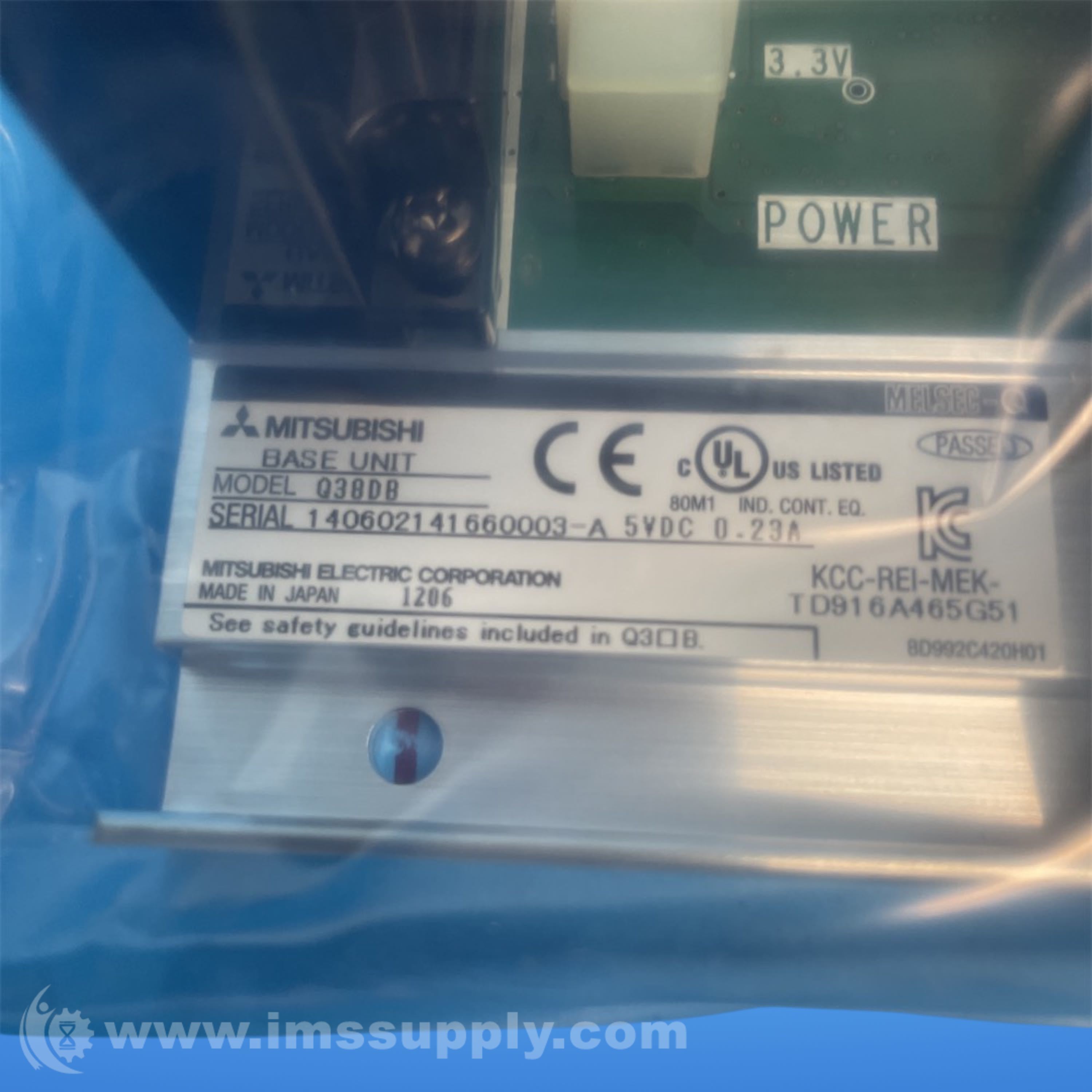 Mitsubishi Electric Q38DB Base Unit - IMS Supply