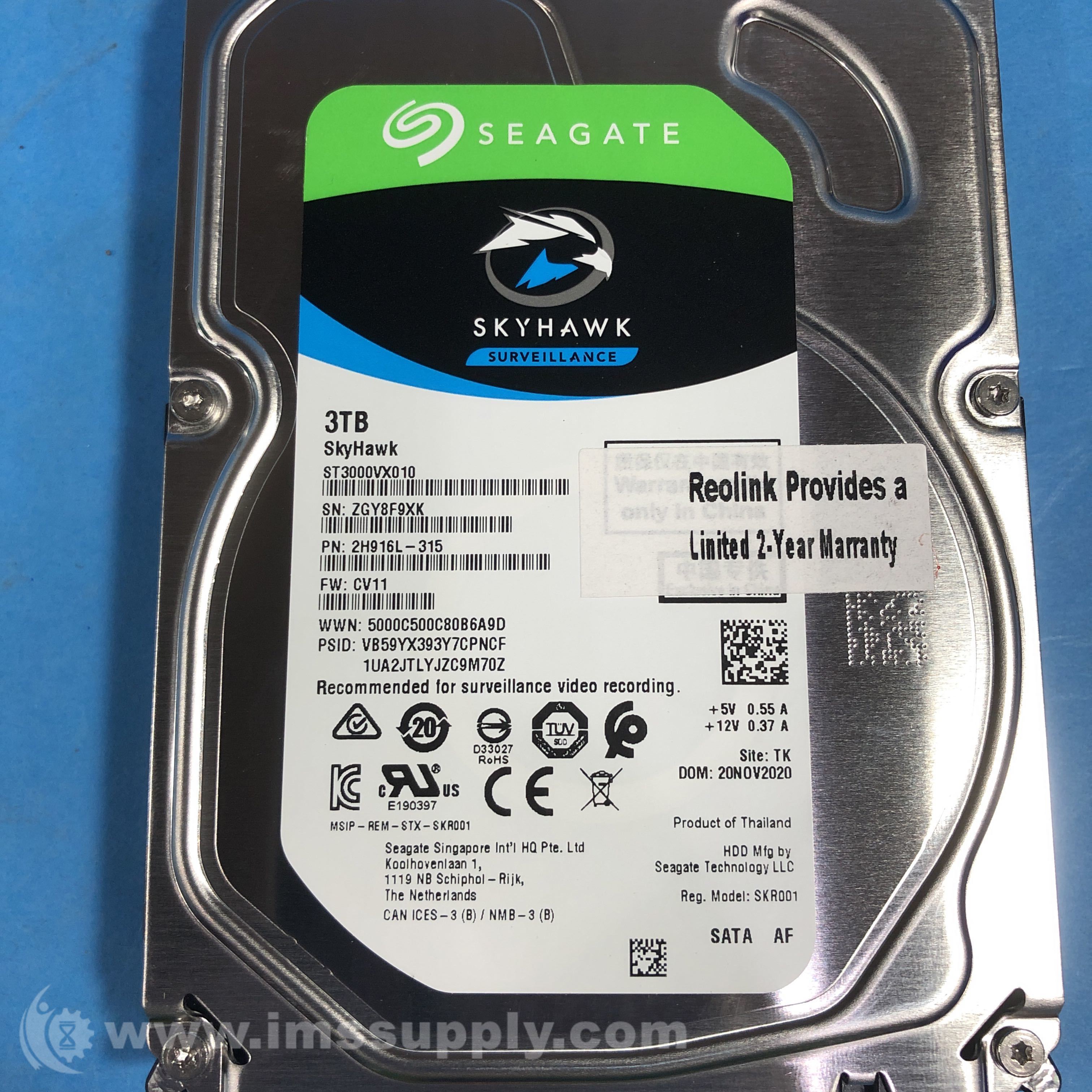 Amazon.com: Seagate Skyhawk Surveillance HDD ST3000VX015