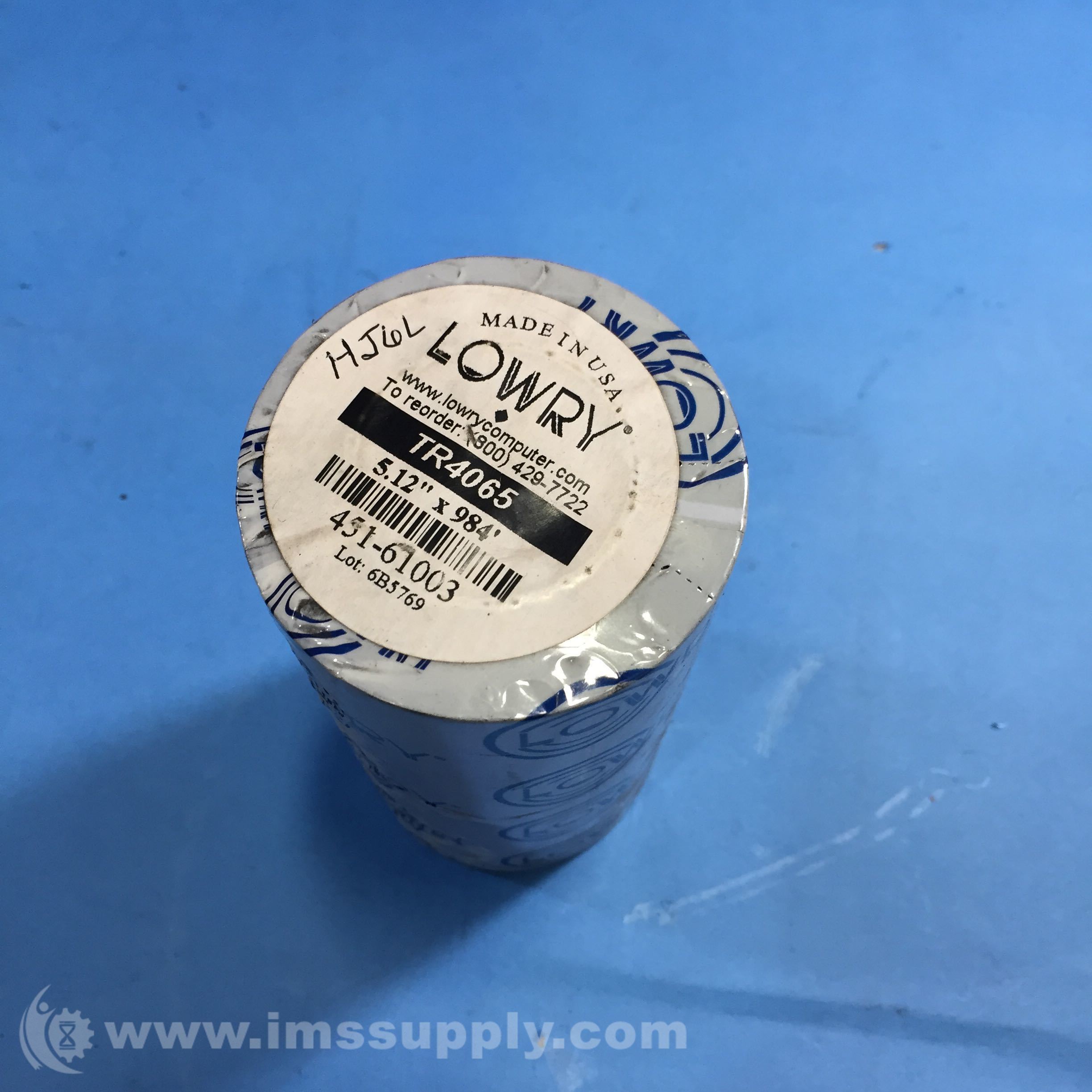 Lowry Computer Products TR4065 Thermal Transfer Ribbon 300 M IMS Supply