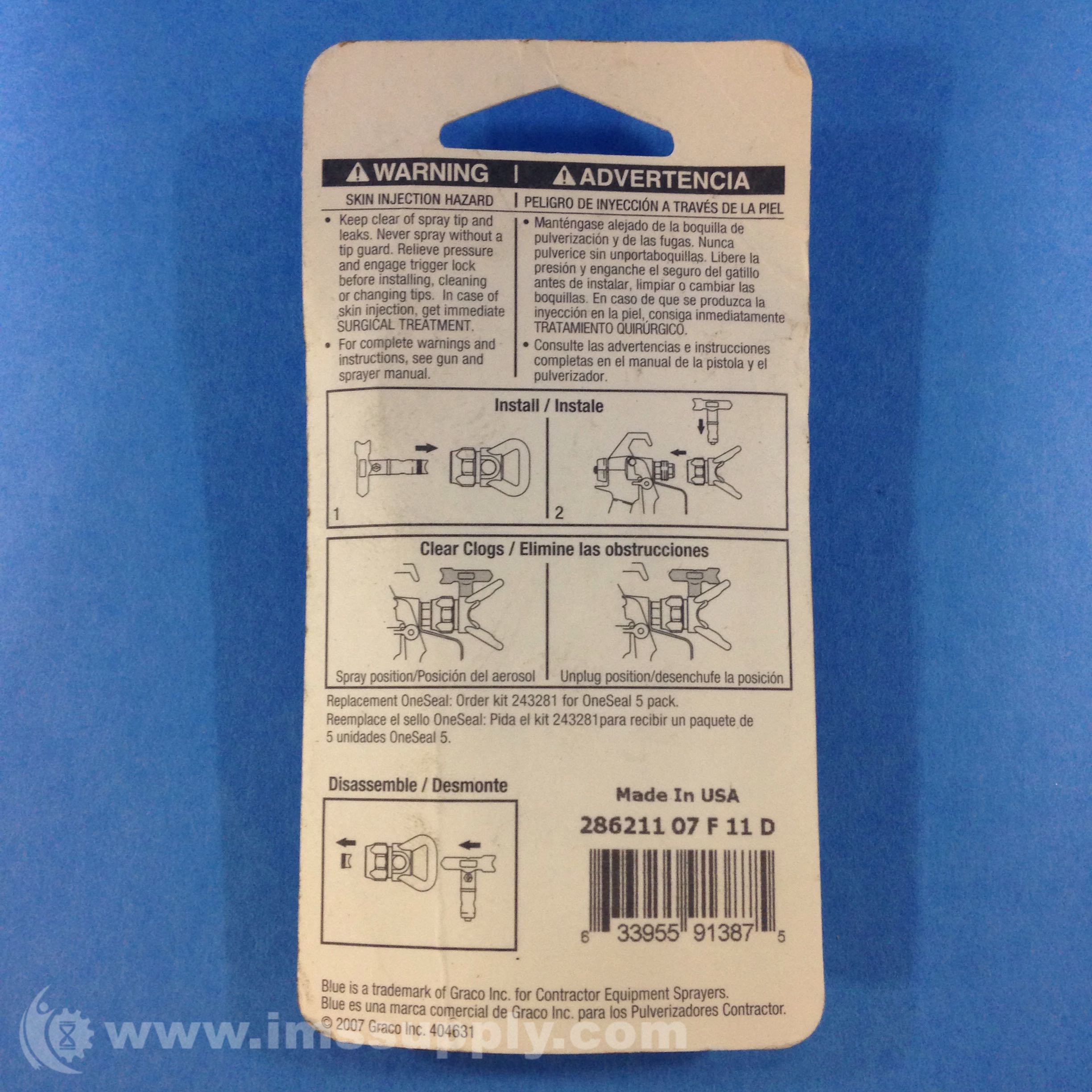 Graco 286211 RAC 5 Reversible Spray Switch Tip - IMS Supply