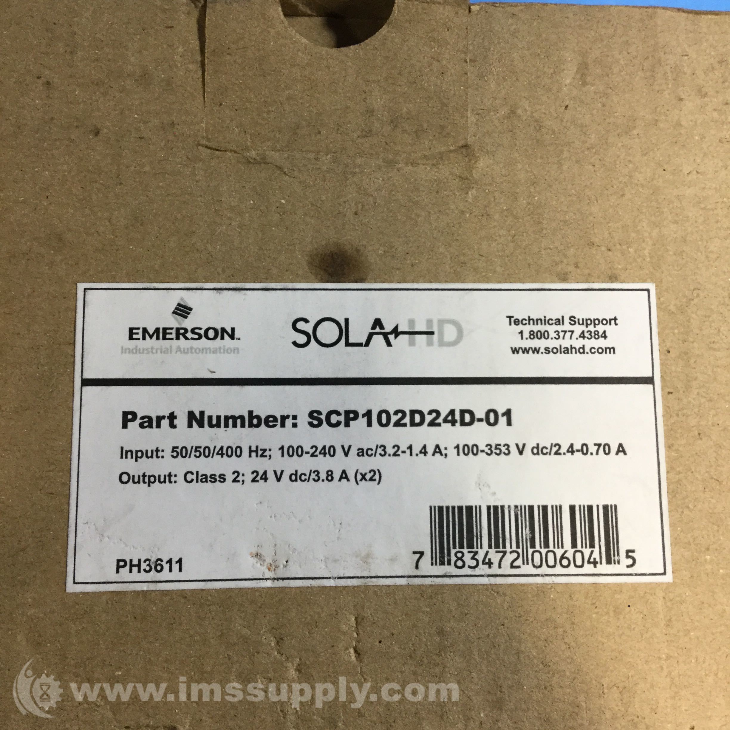 Emerson SCP102D24D-01 Power Supply - IMS Supply