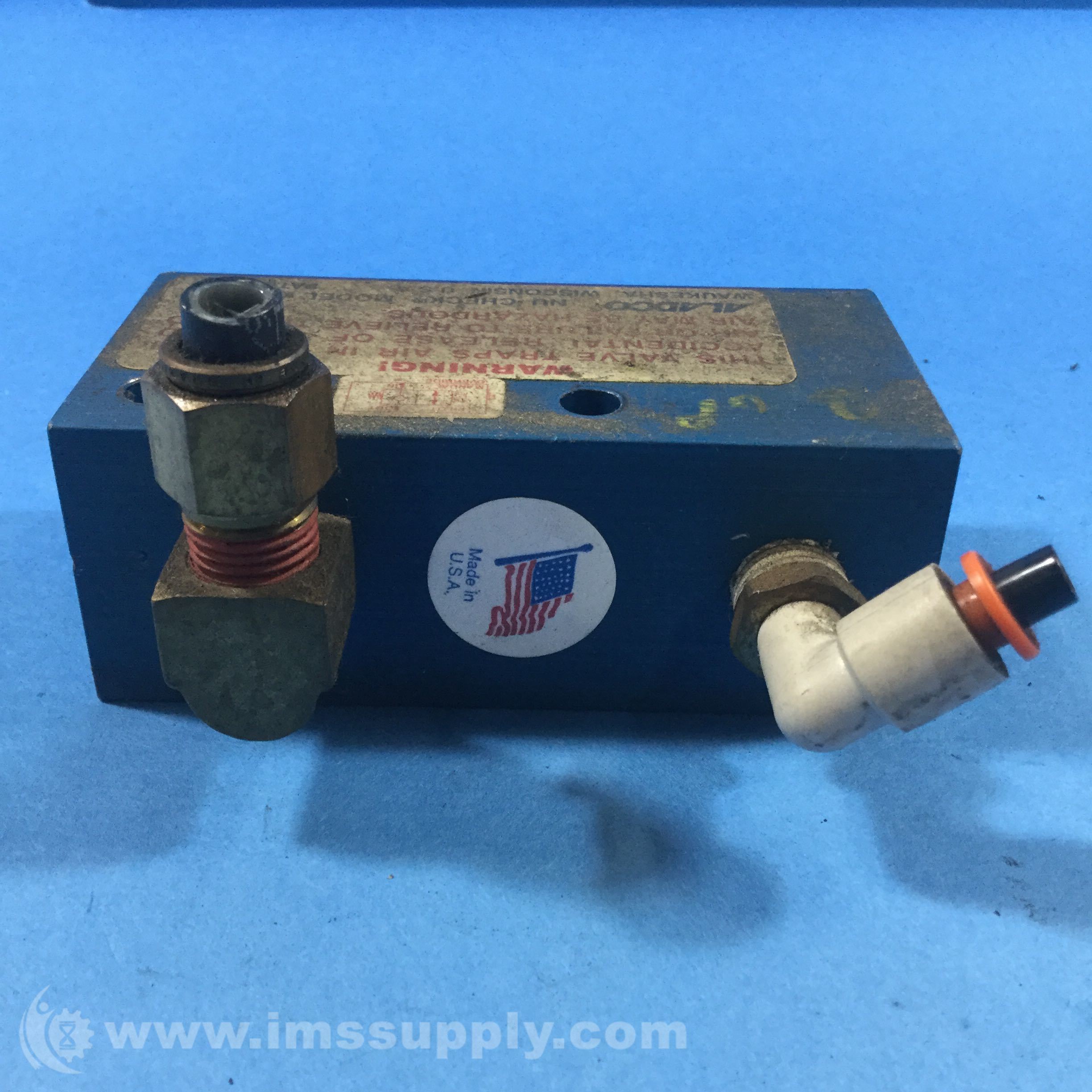 Aladco Inc 302501 NuCheck Valve 1/4 NPTF With Override IMS Supply