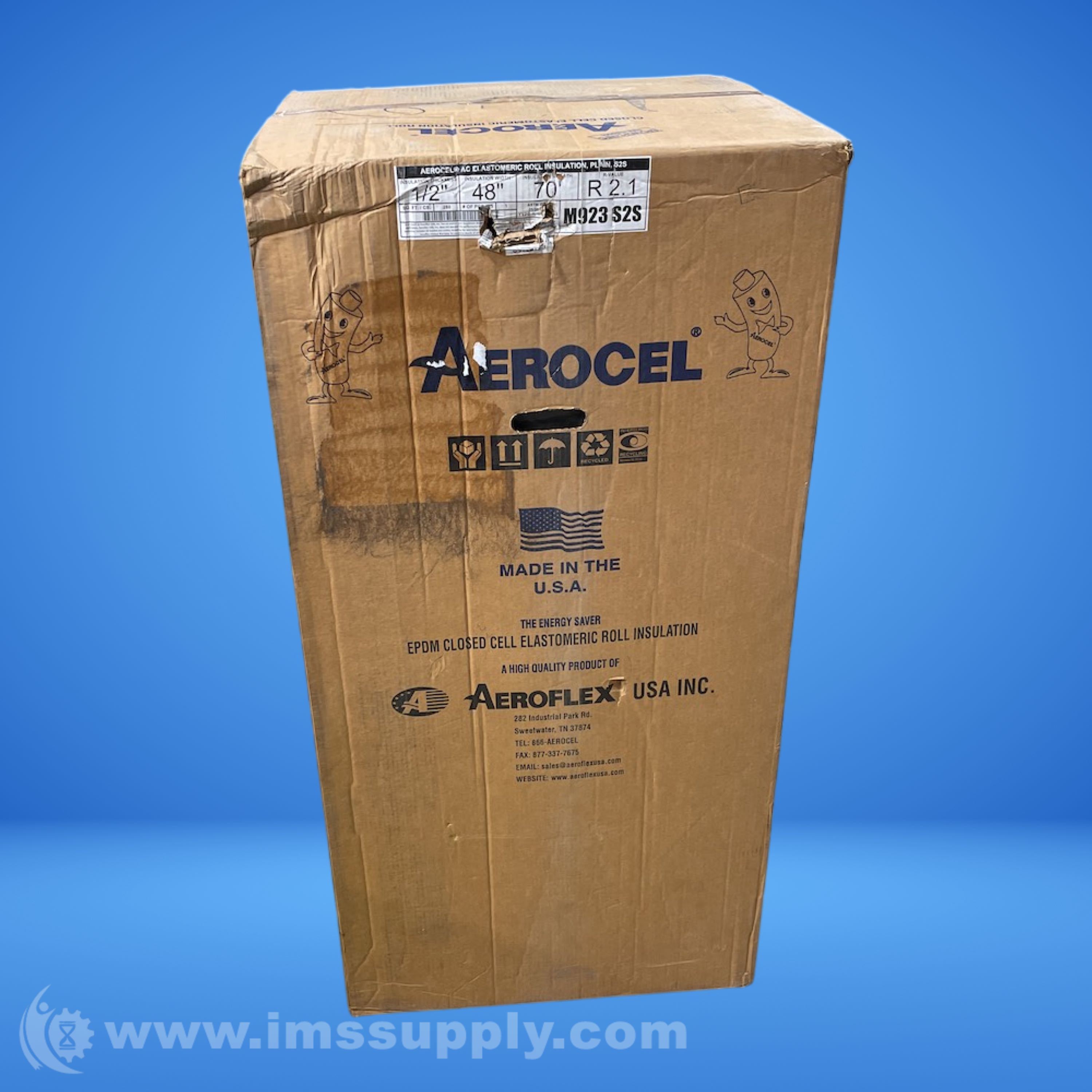 Aeroflex M923S2S AEROCEL Self Adhering Insulation Roll Black - IMS Supply