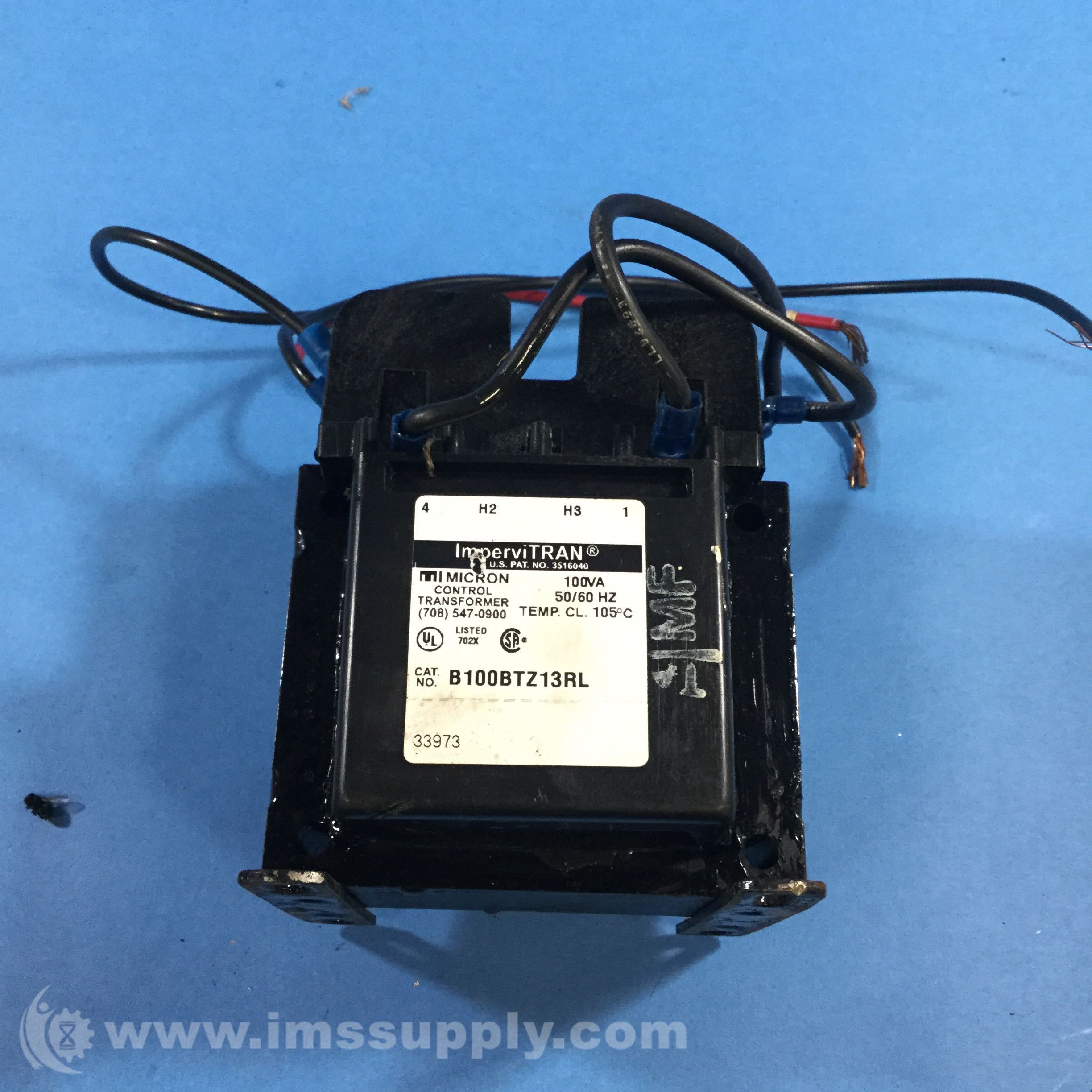 Micron Control Transformers B100BTZ13RL ImperviTRAN Transformer IMS