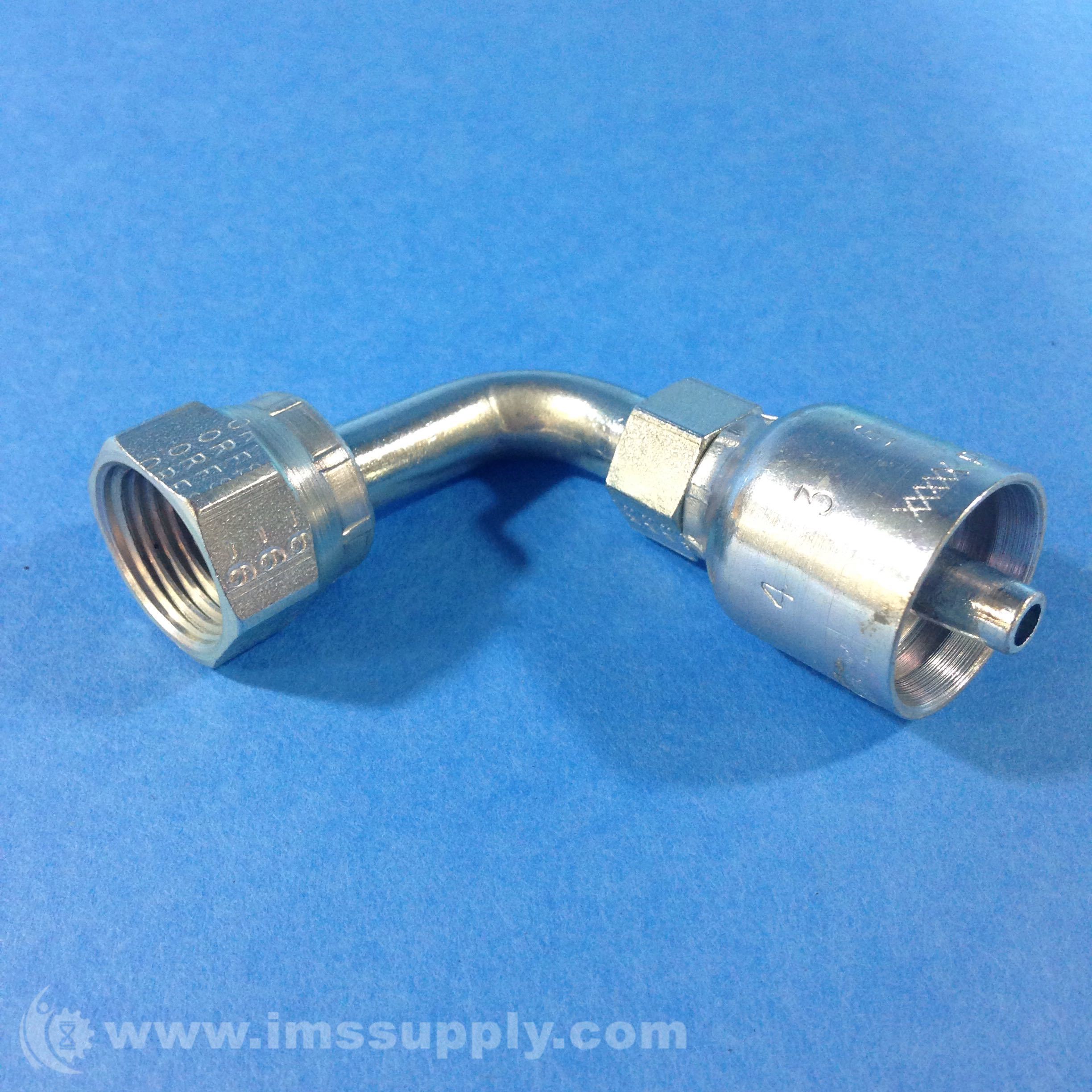 Parker P43-4 R1-R2-R3 Fitting, Crimp, Female JIC, Straight