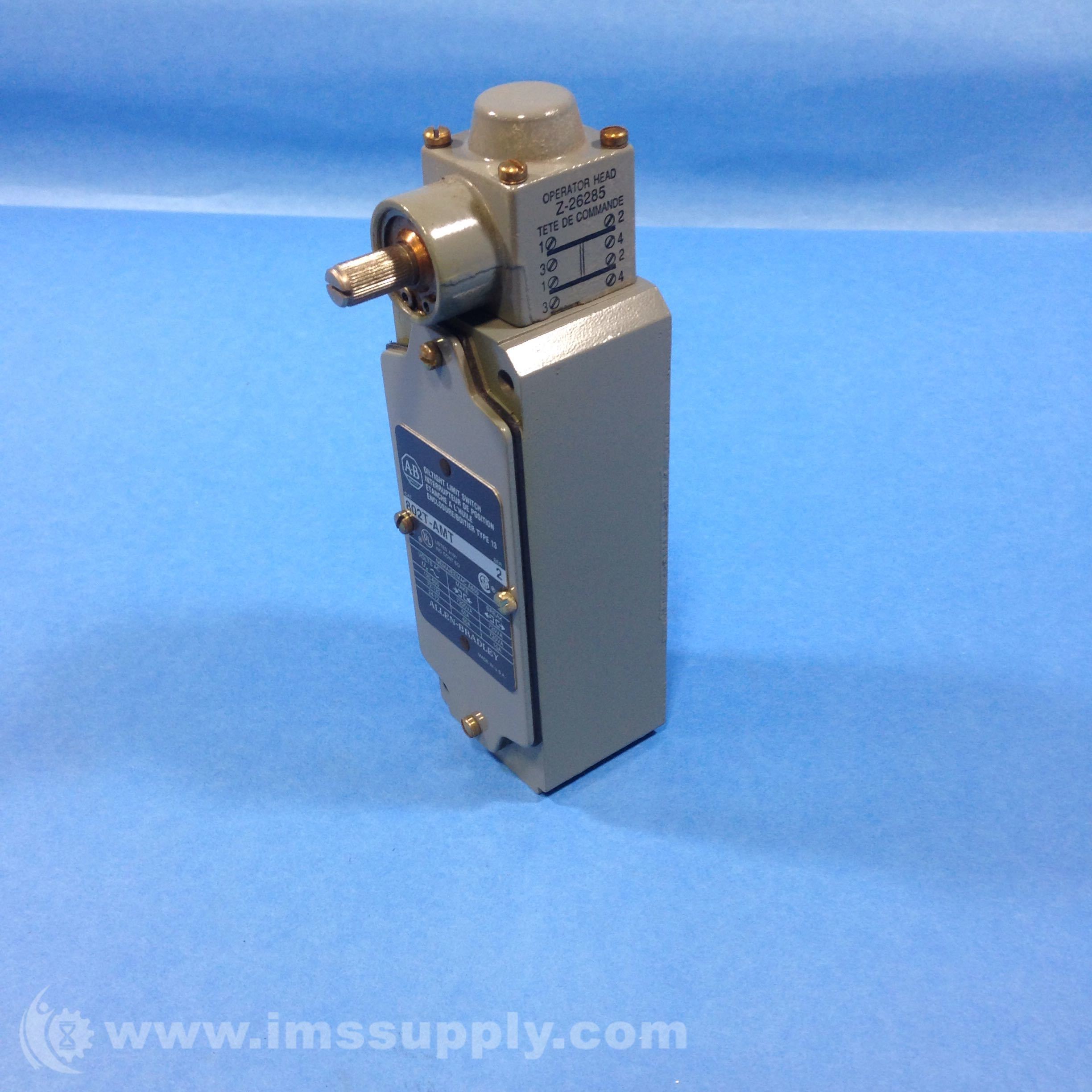 Allen Bradley 802T-AMT Oiltight Limit Switch 600VAC 10A - IMS Supply