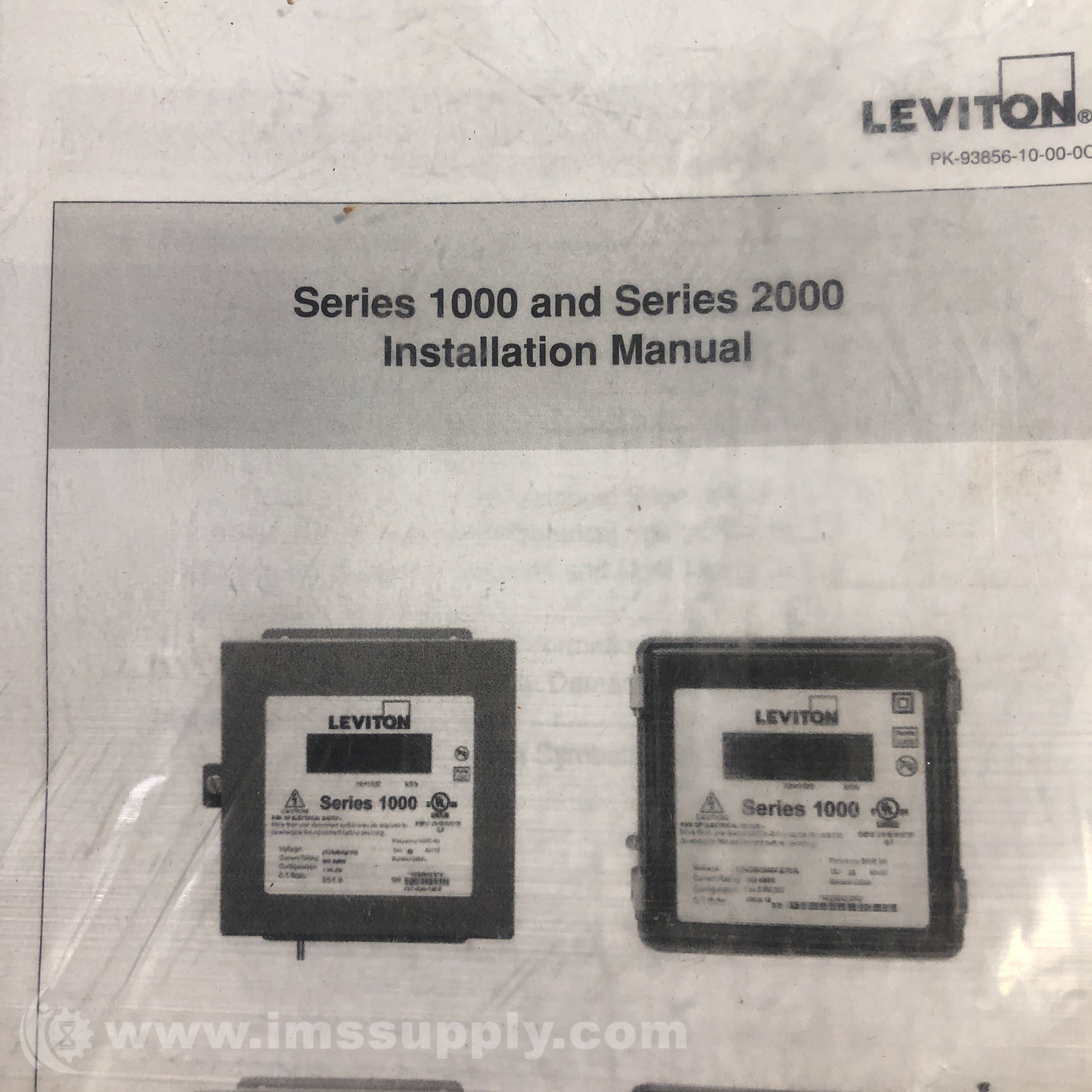 leviton series 1000 and Series 2000 Installation manual - IMS Supply