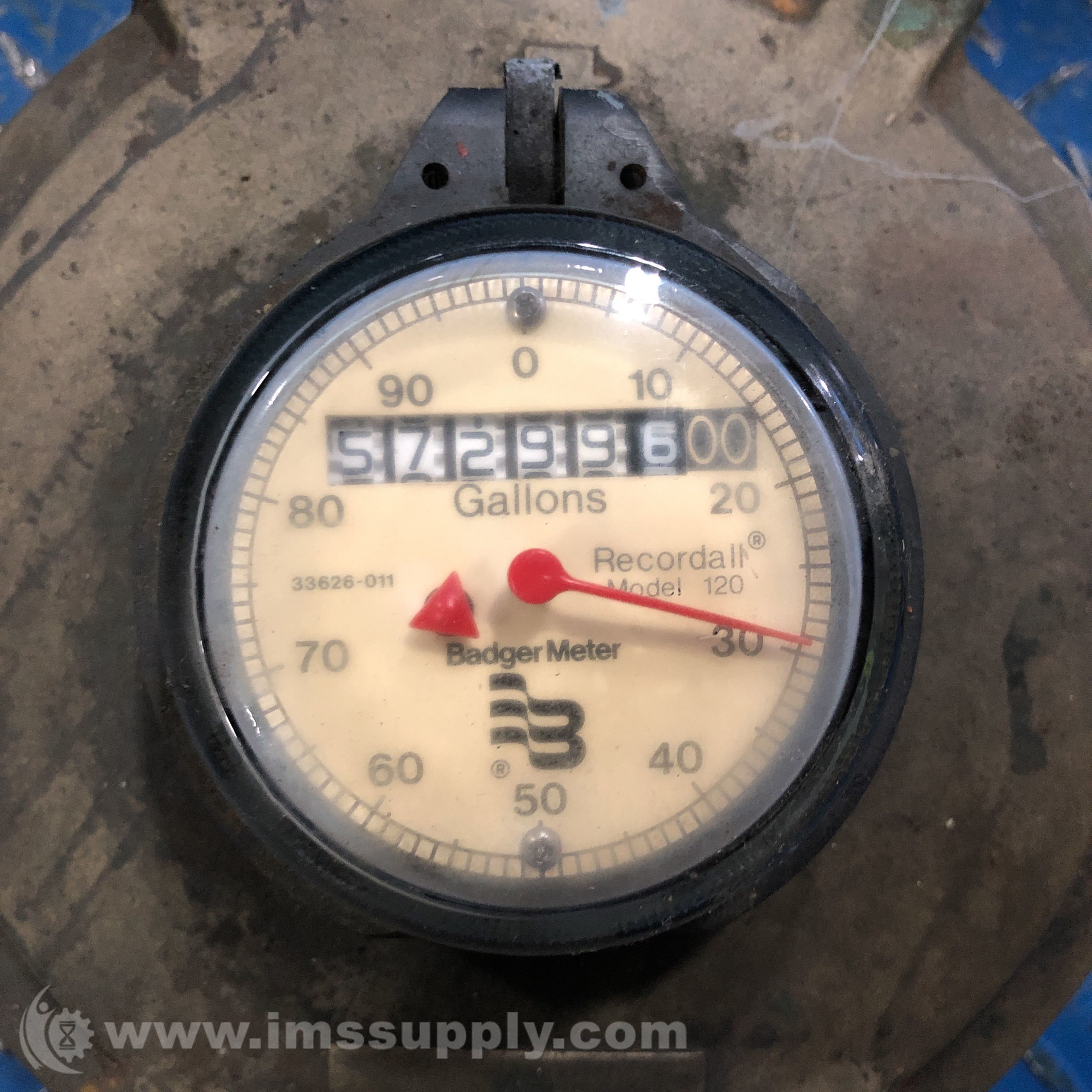 Badger Meter MODEL 120 Recordall Water Meter IMS Supply