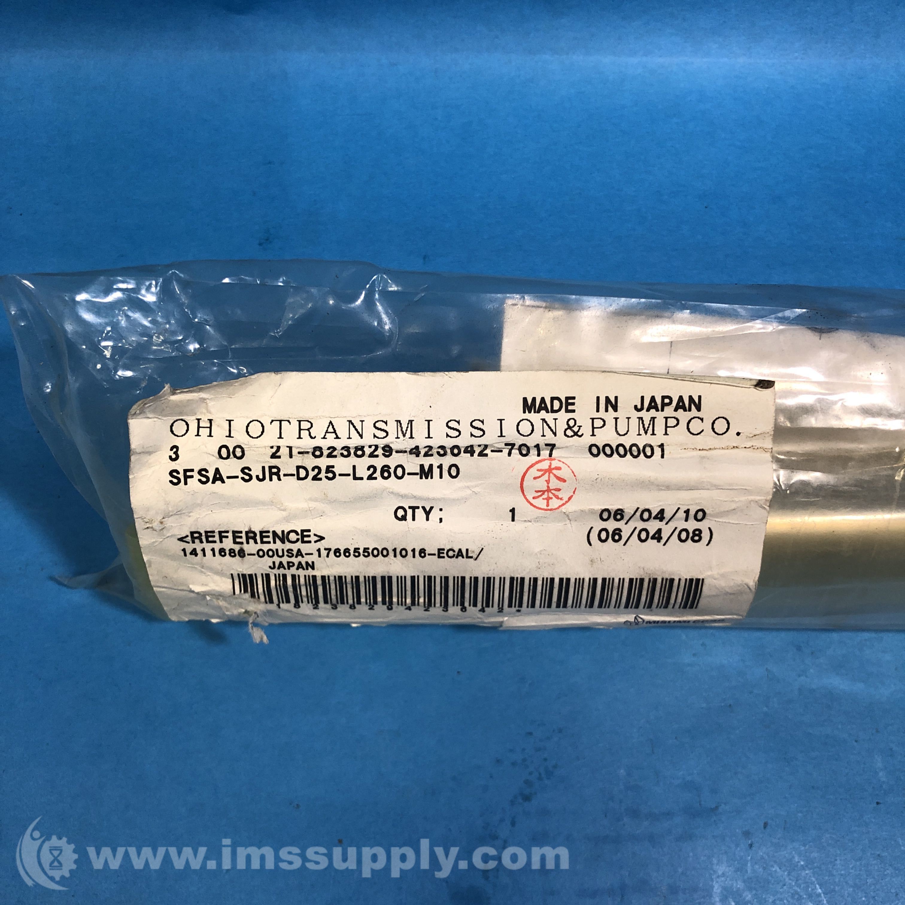 Ohio Transmission & Pump SFSA-SJR-D25-L260-M10 - IMS Supply