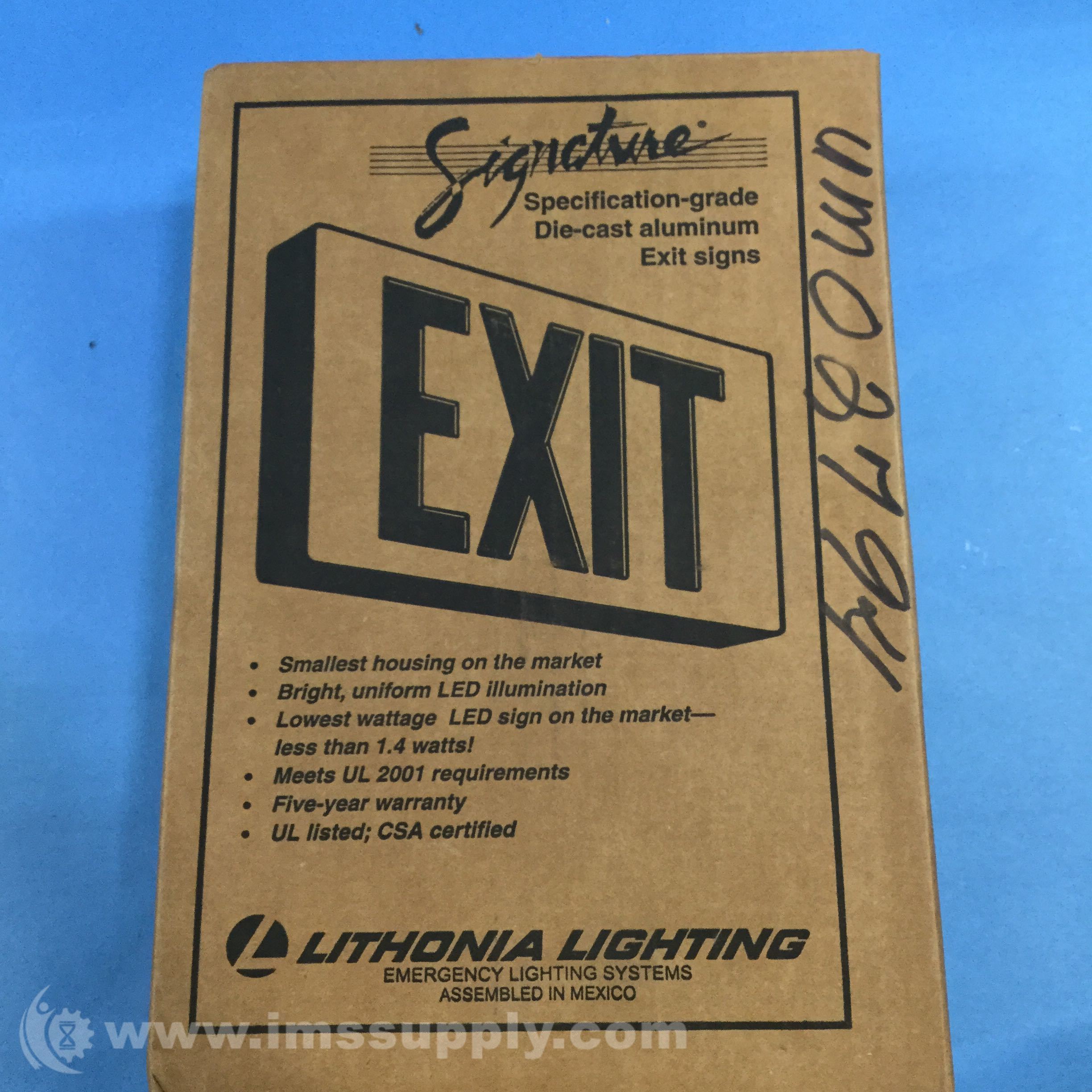 Lithonia Lighting LESW2R120/277ELN Signature LED Exit Sign IMS Supply