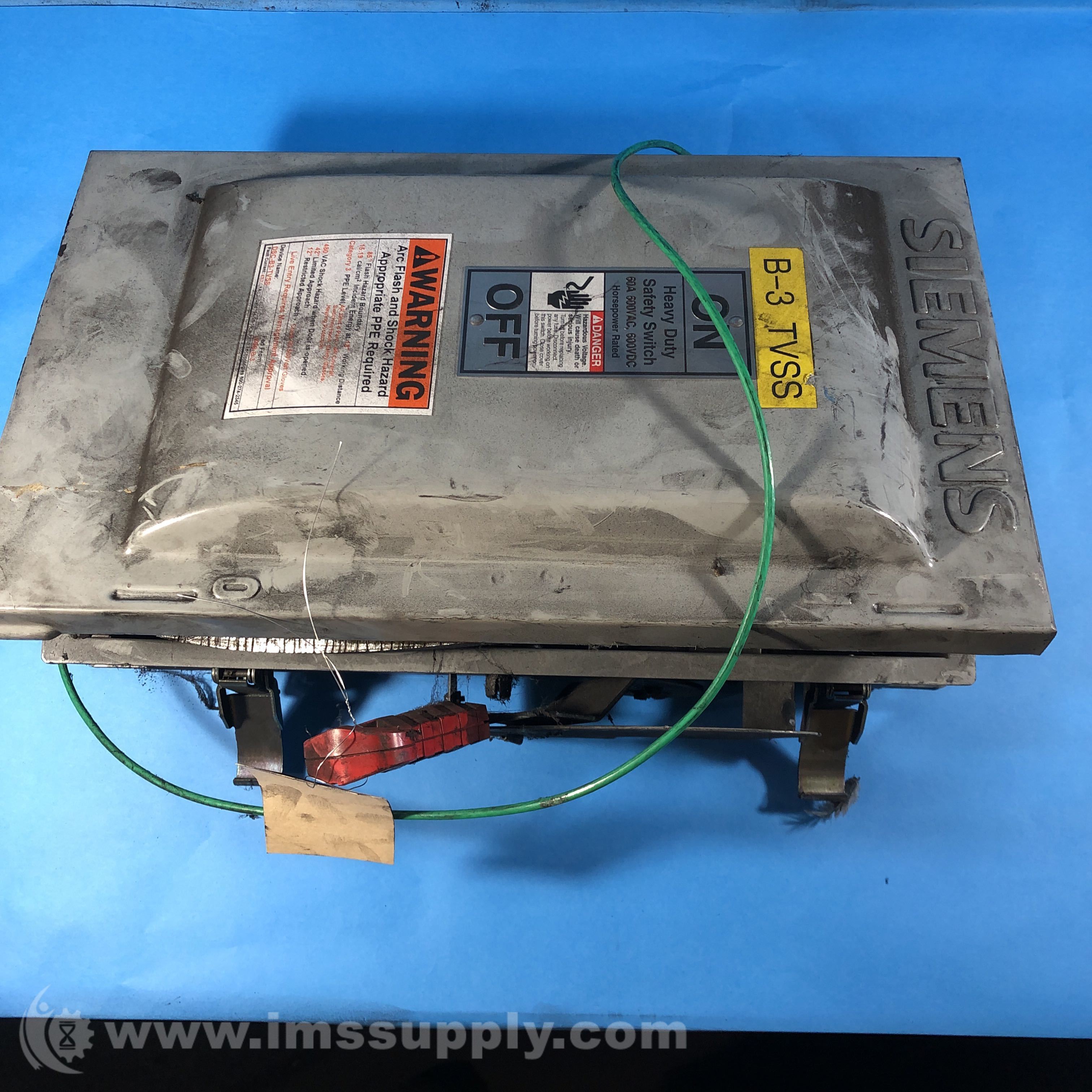 Siemens Heavy Duty Safety Switch, 60A, 600VAC, 600VDC IMS Supply