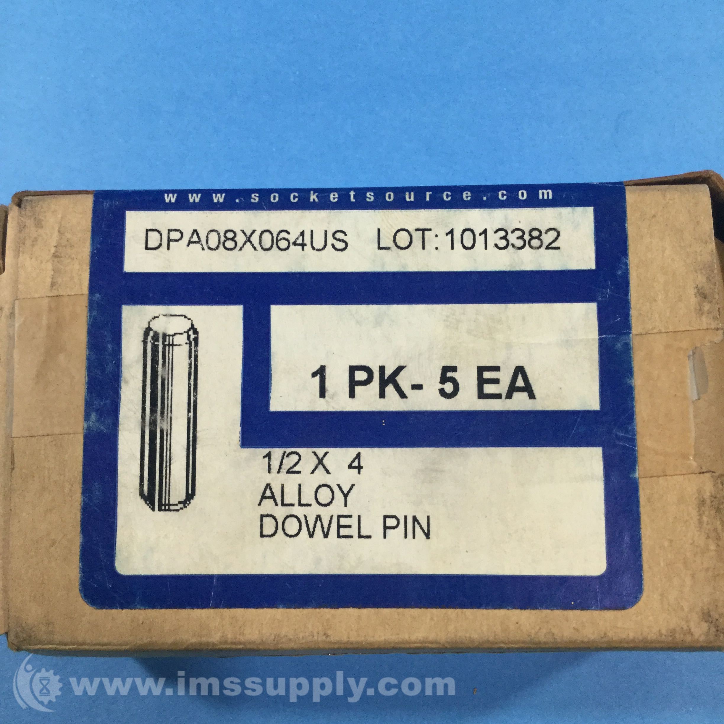 The Socket Source DPA08X064US Box of 5 Dowel Pin - IMS Supply