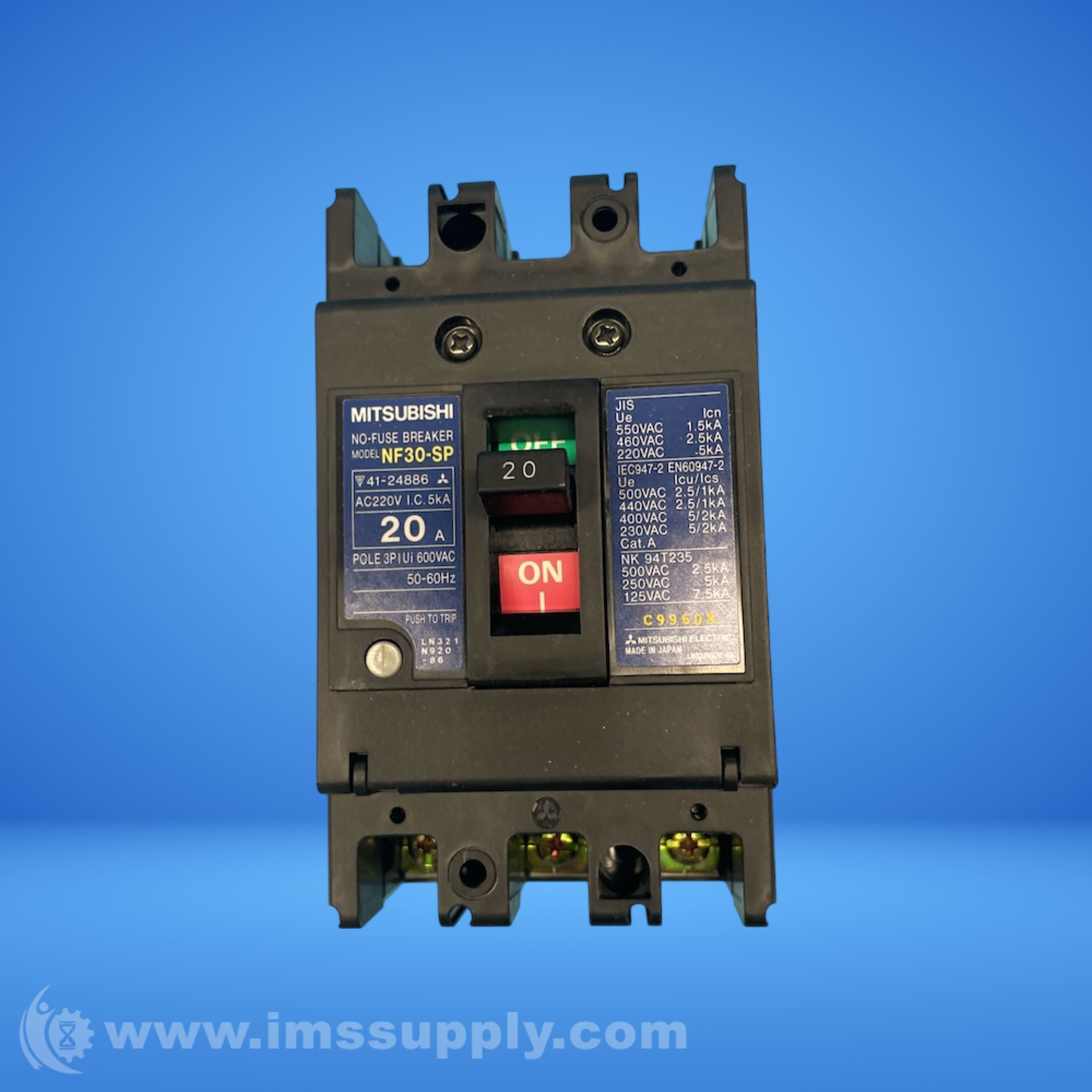 Mitsubishi NF30-SP3P20A No-Fuse Breaker - IMS Supply