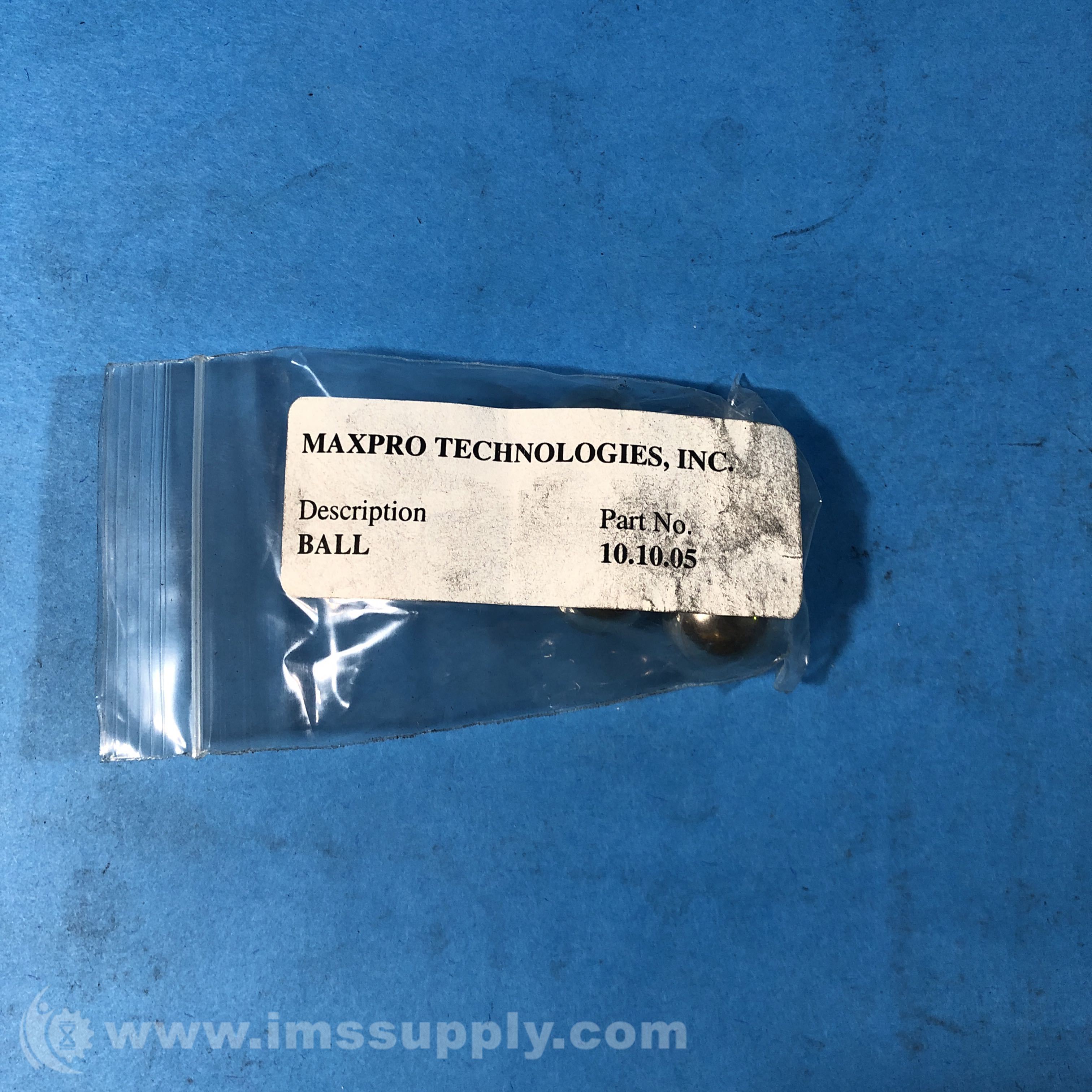 Maxpro Technologies 10.10.05 Bag of 4 Stainless Steel Balls - IMS Supply