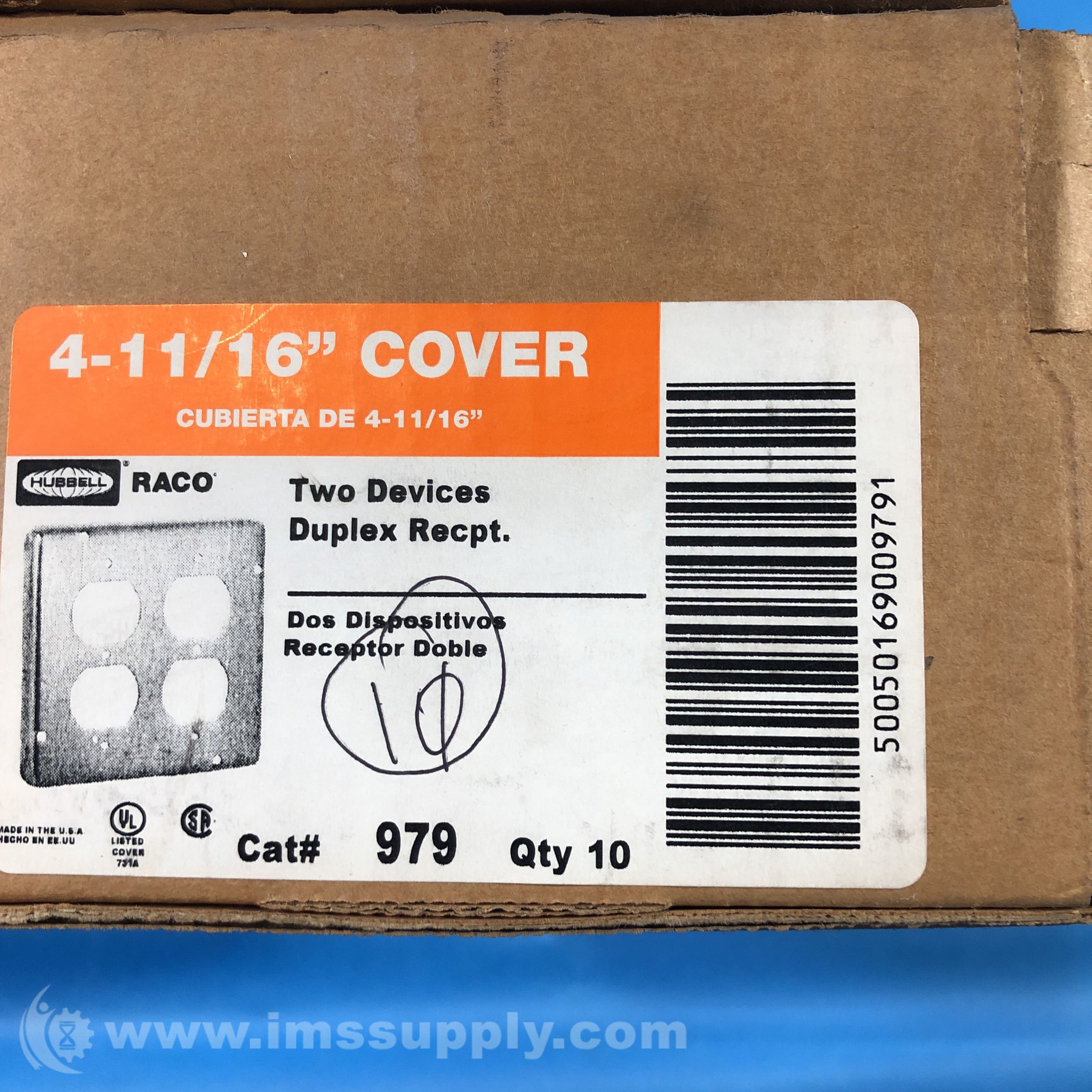Raco Square Cover Box of 10 - IMS Supply