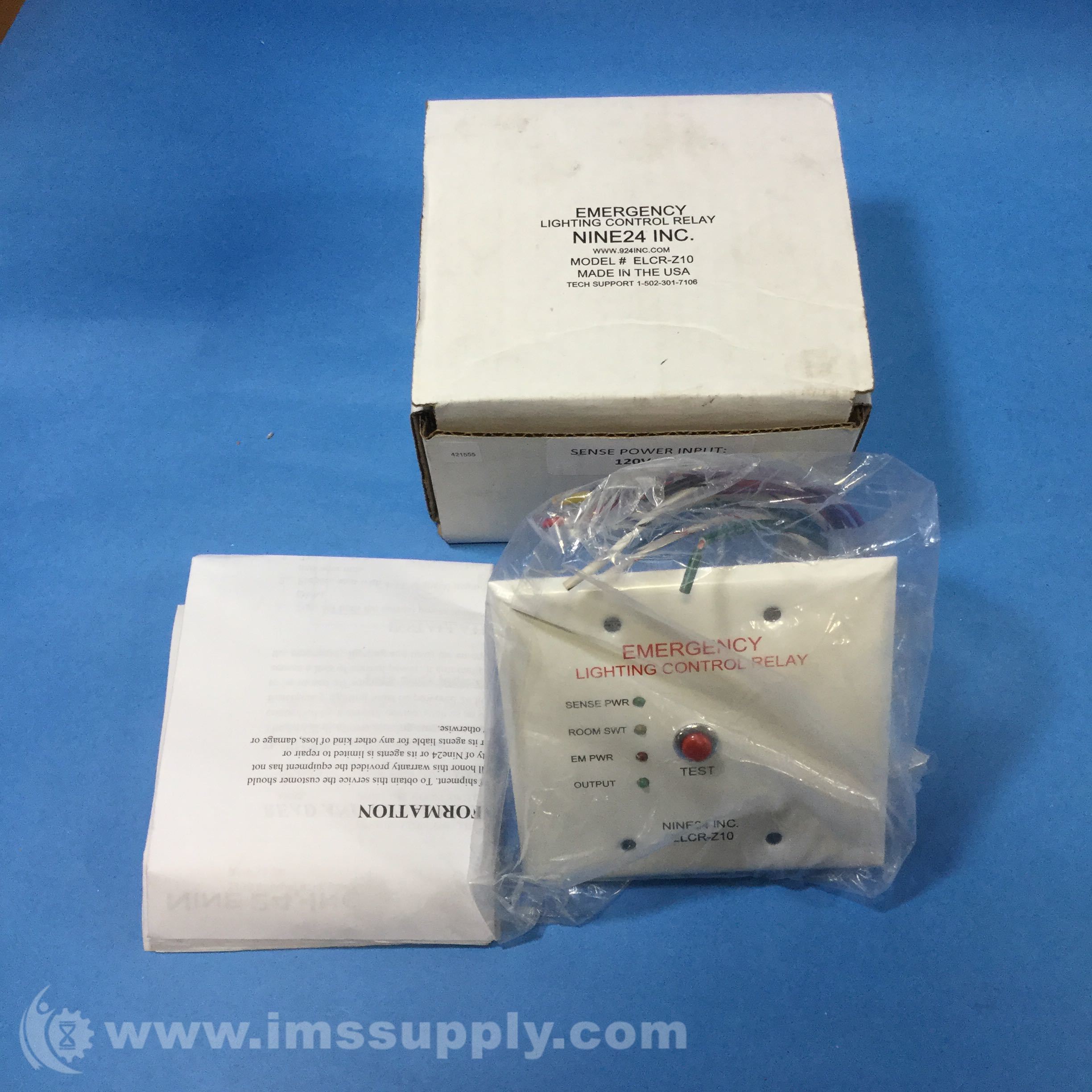 Nine 24 Inc ELCRZ10 Emergency Lighting Control Relay IMS Supply