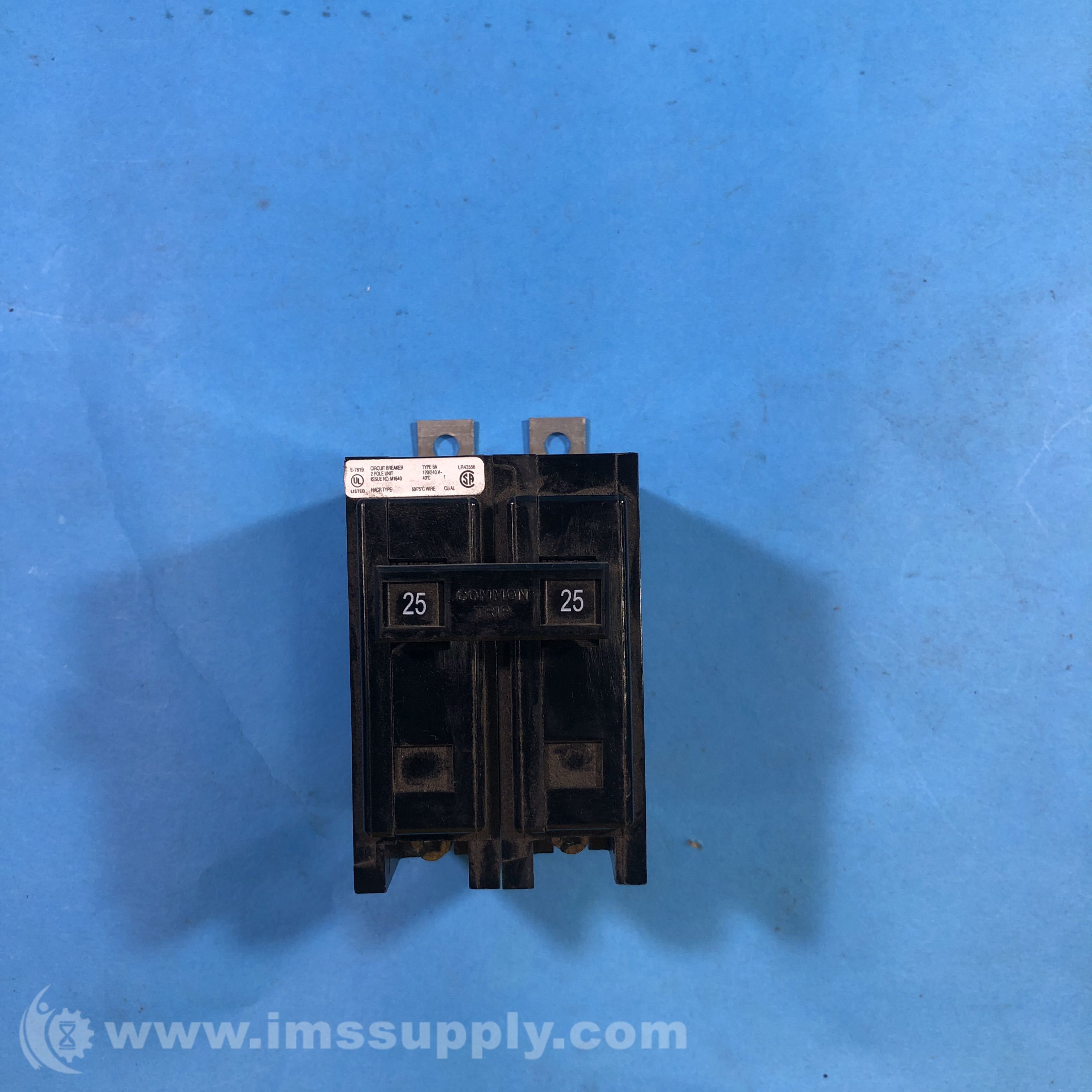 Cutler Hammer 2 Pole 25 Amp Circuit Breaker IMS Supply