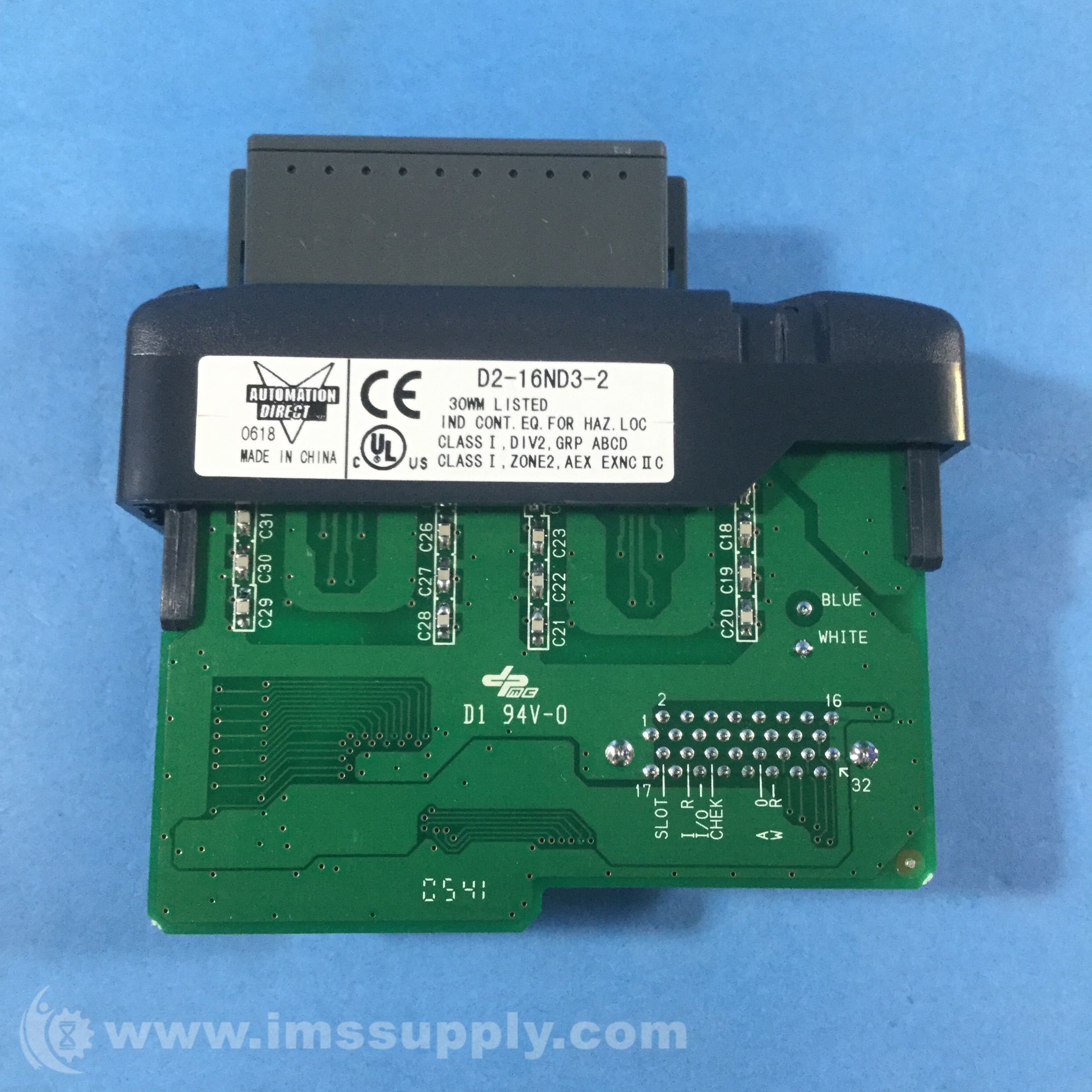 D2-16ND3-2 AutomationDirect 16-point 24VDC Current Sinking/Sourcing Input Module 