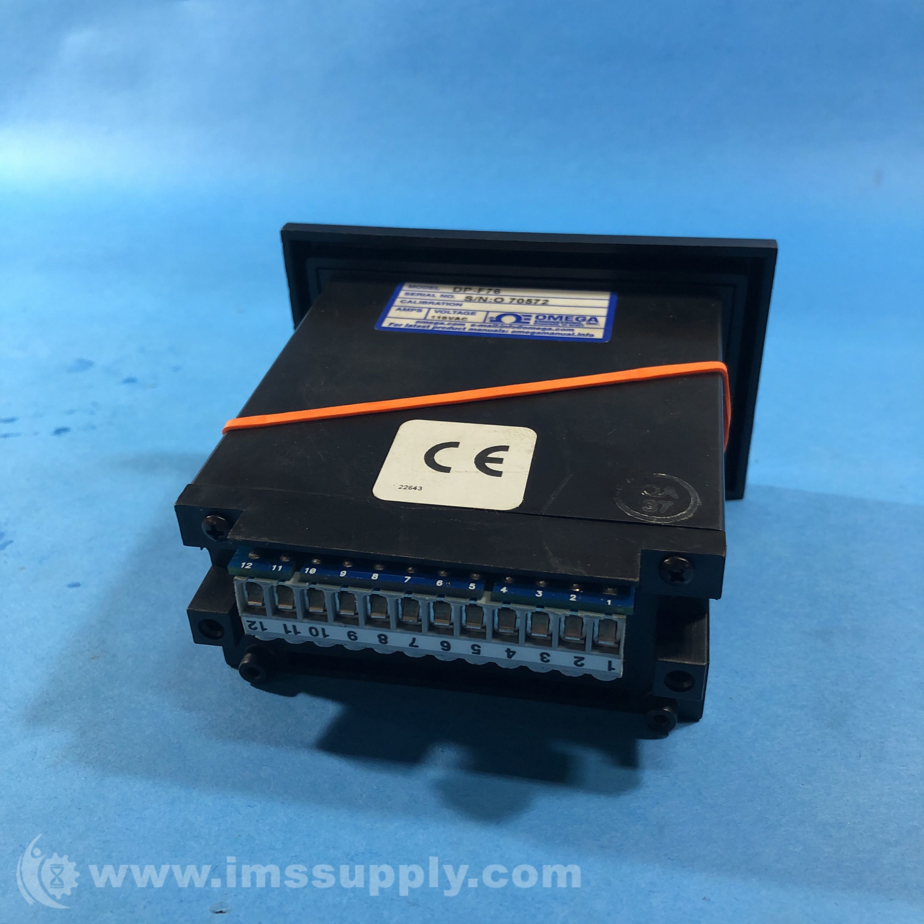 Omega DP-F76 Frequency Input Ratemeter/Totalizer, 6 Digits Displa - IMS ...
