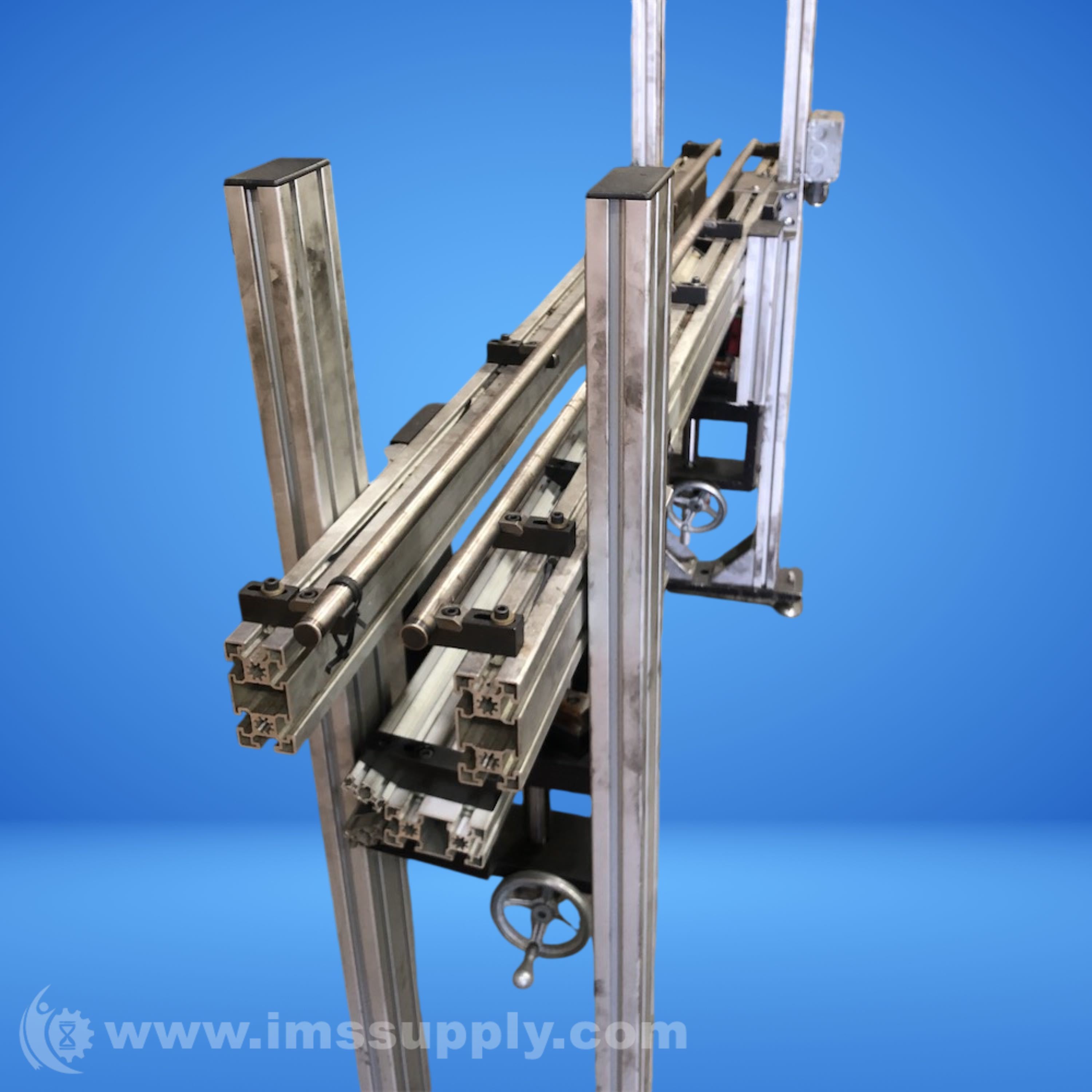 72 inch x 12 inch x 48 inch Steel Conveyor Rail Assembly - IMS Supply