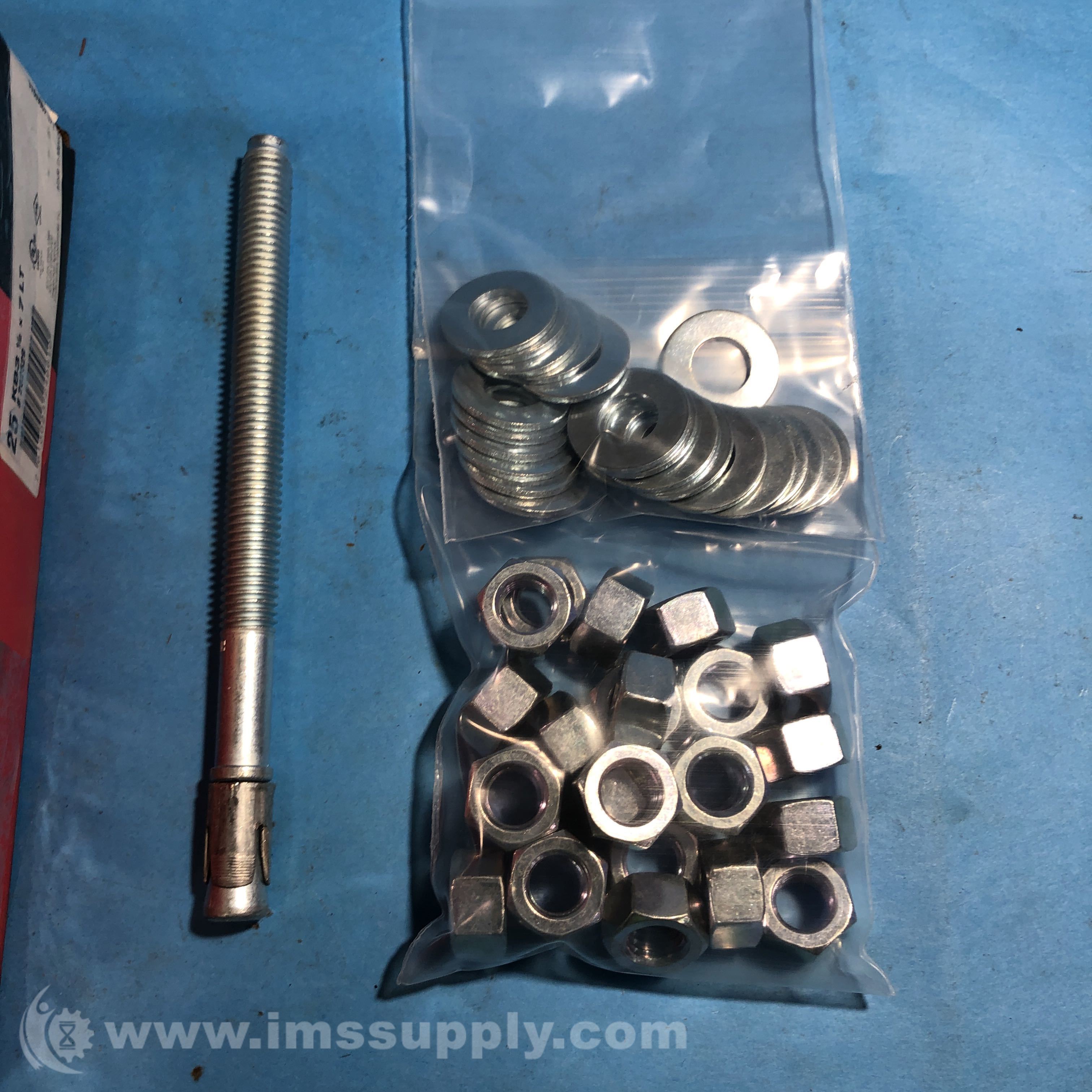 Hilti 282529 Box of 25 Kwik Bolt 3 Wedge Anchor Assemblies IMS