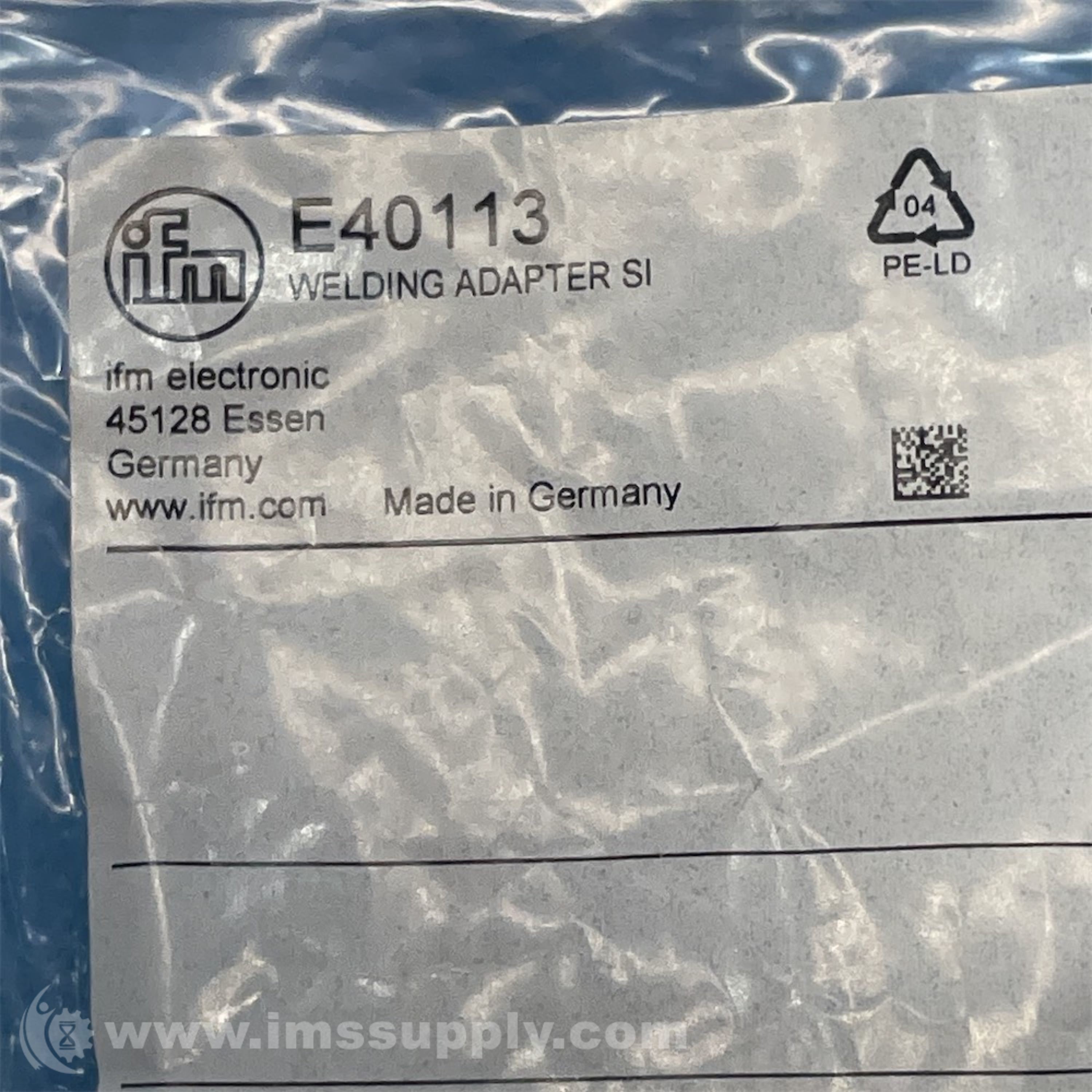 Ifm E40113 Welding Adapter - IMS Supply