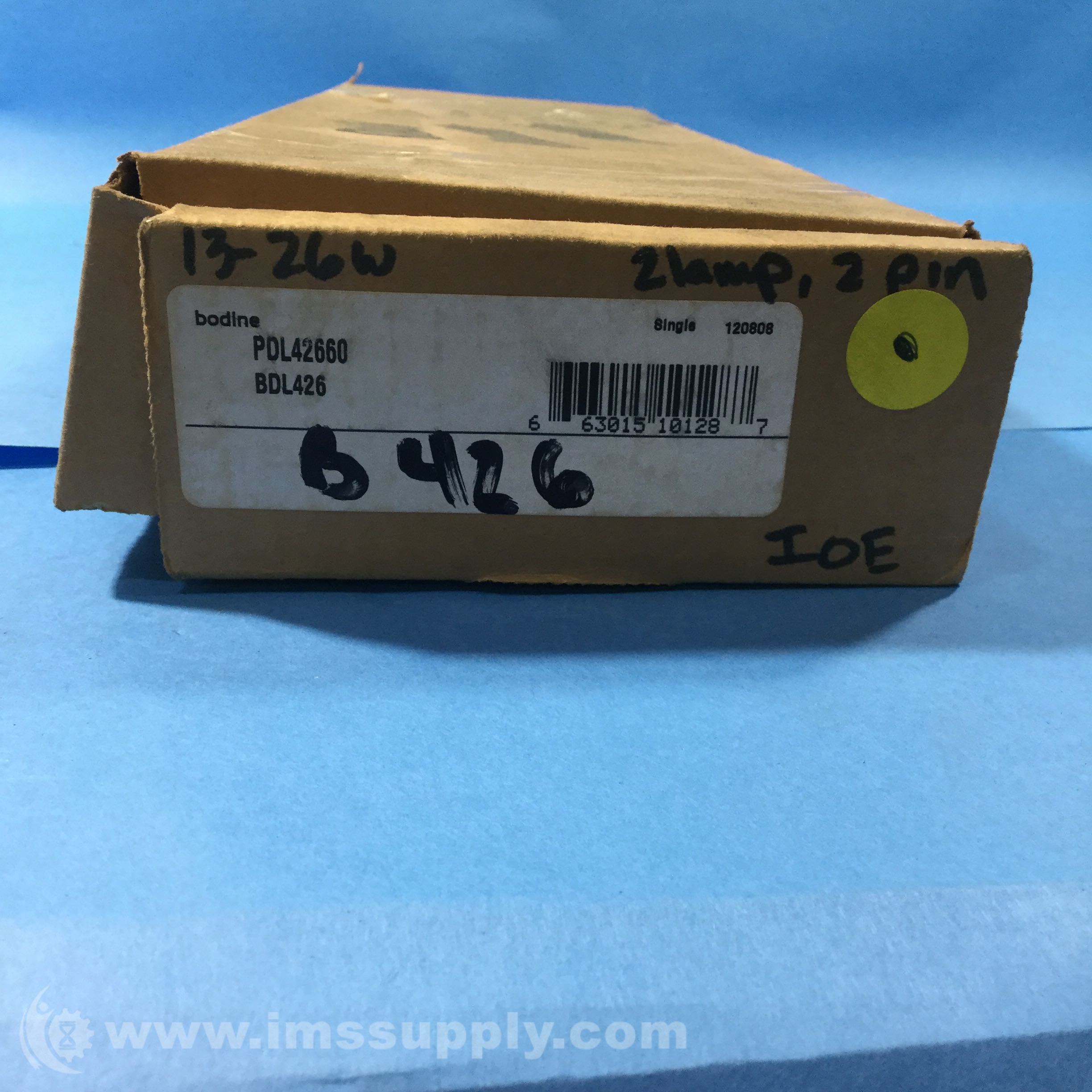Bodine Electric B426 Emergency Ballast, 26W, 2-Pin, 950 Lumens - IMS Supply