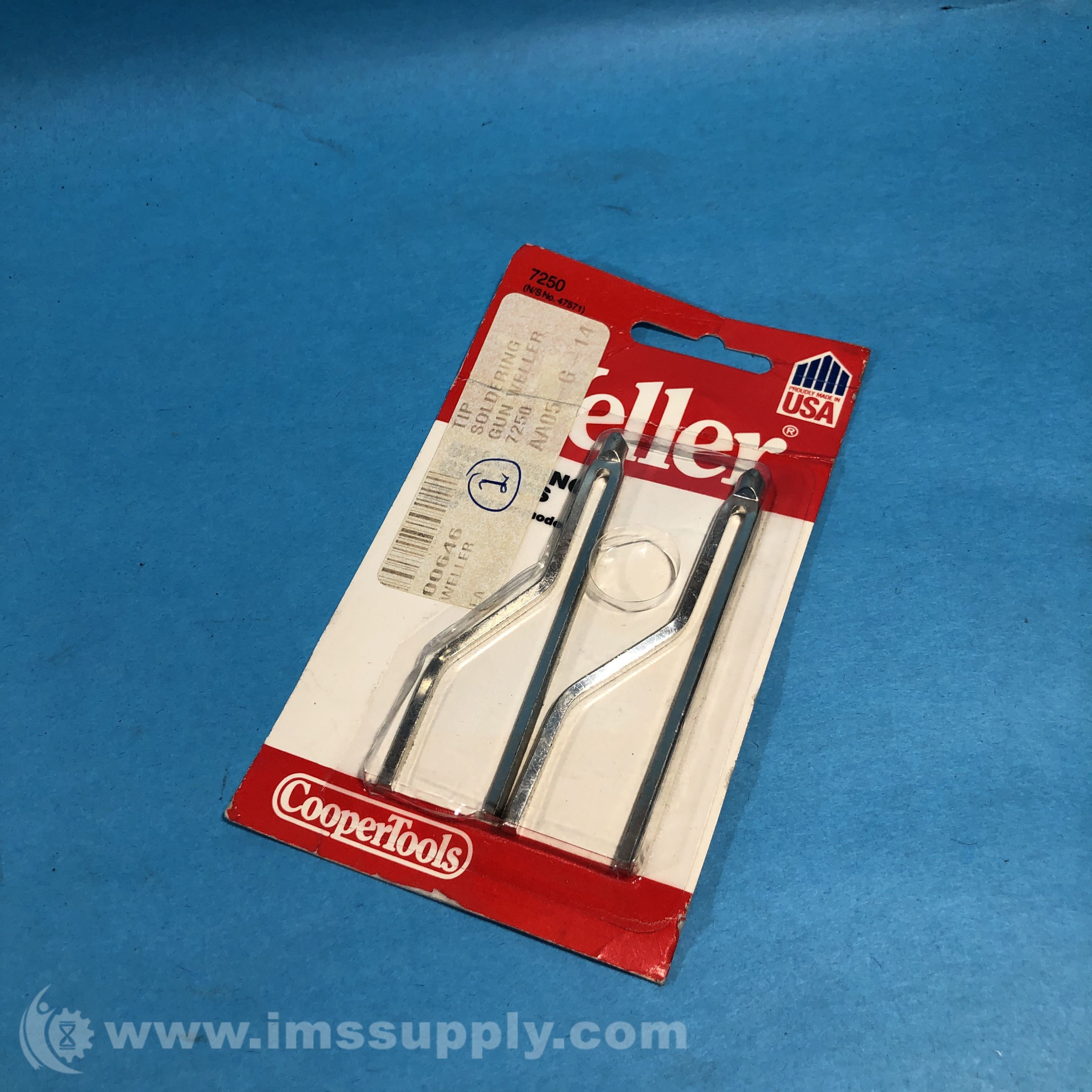 Weller Division Cooper Tools 7250 Pack of 2 Soldering Gun Tip IMS Supply