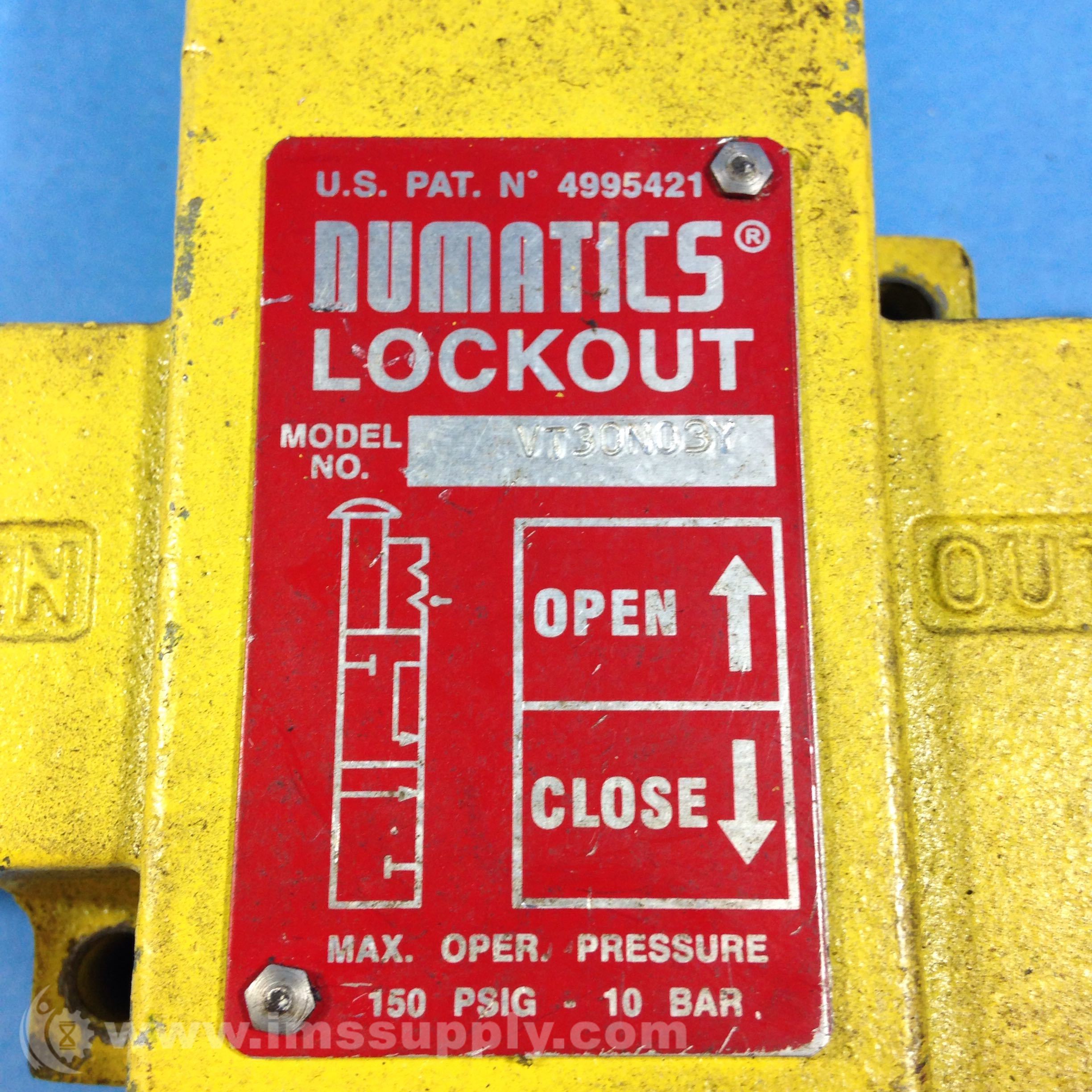 Numatics VT30NO3Y Slo-Start Lockout Valve - IMS Supply